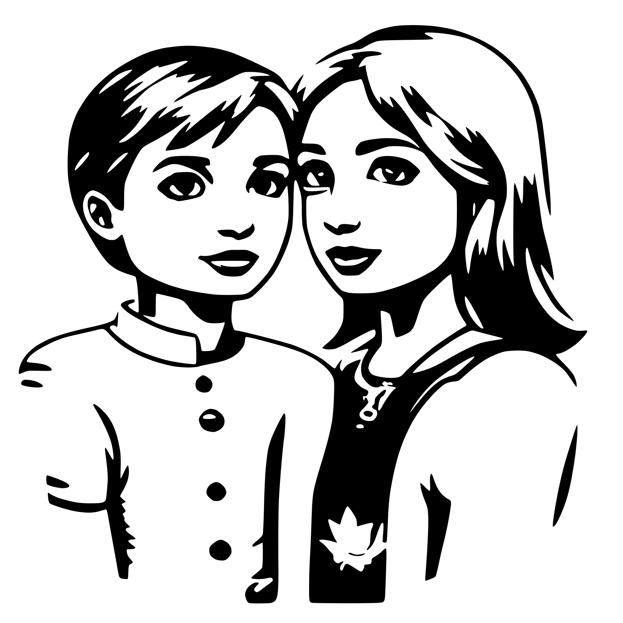 AI-generated SVG of a I got you  BLUE