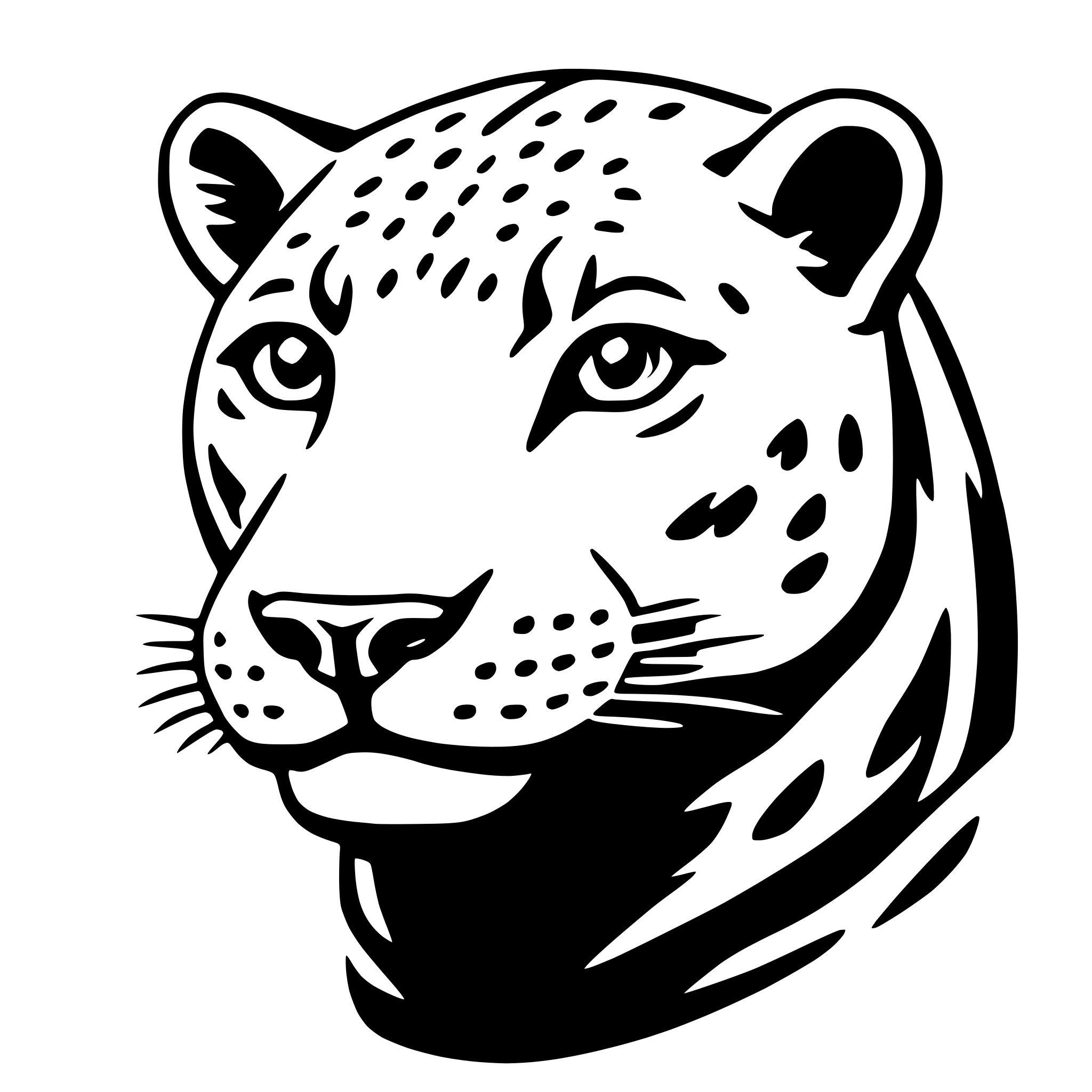 AI-generated SVG of a jaguar
