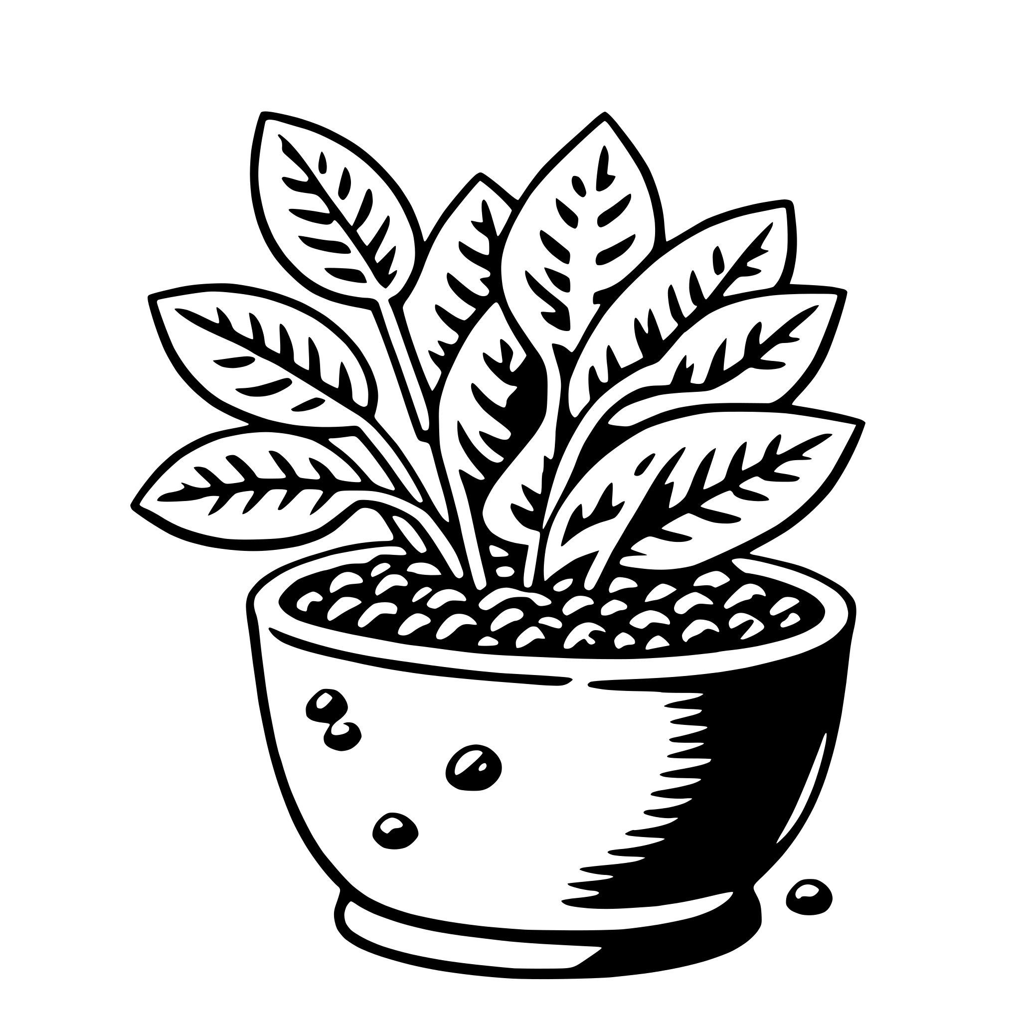 AI-generated SVG of 'chia seed'