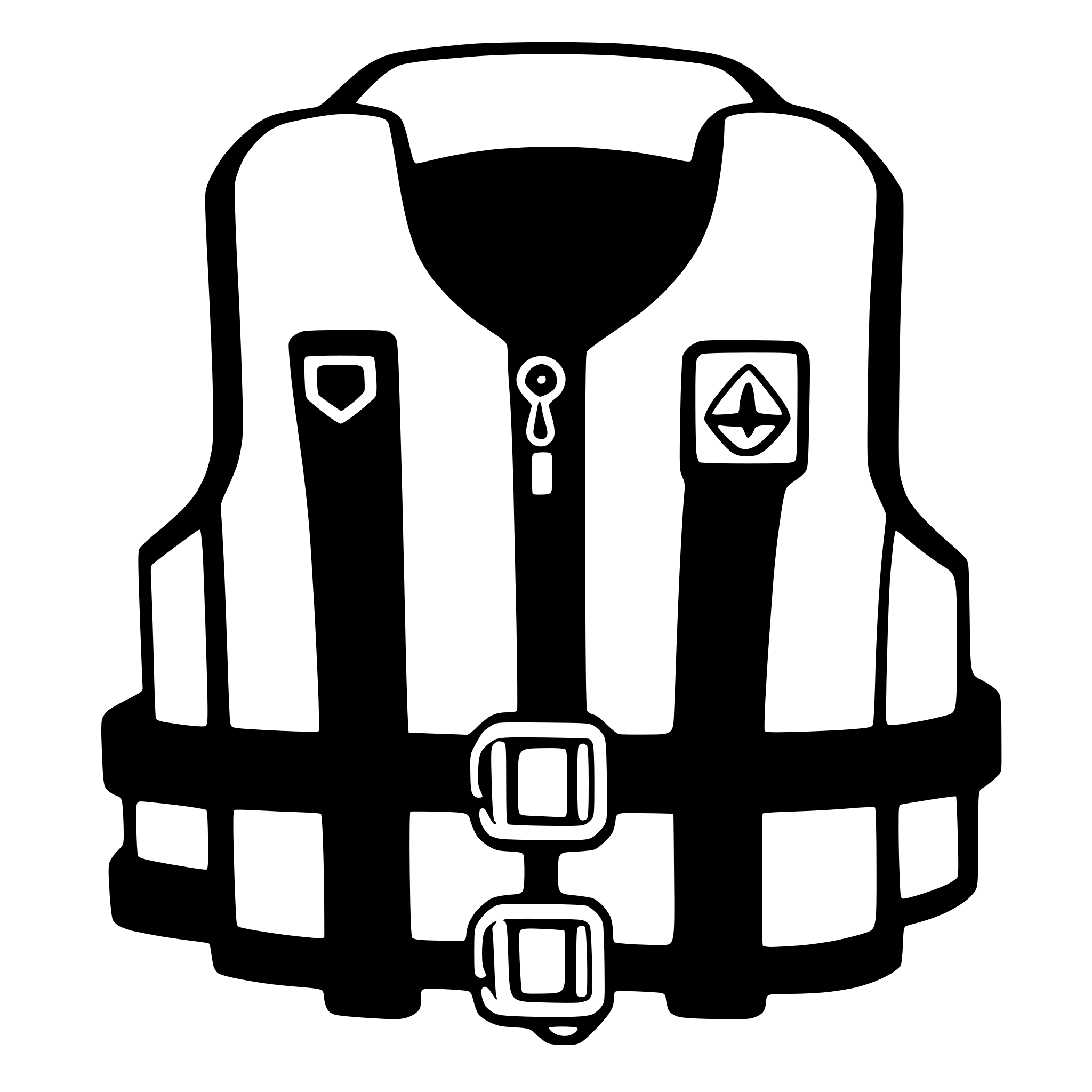AI-generated SVG of a lifejacket