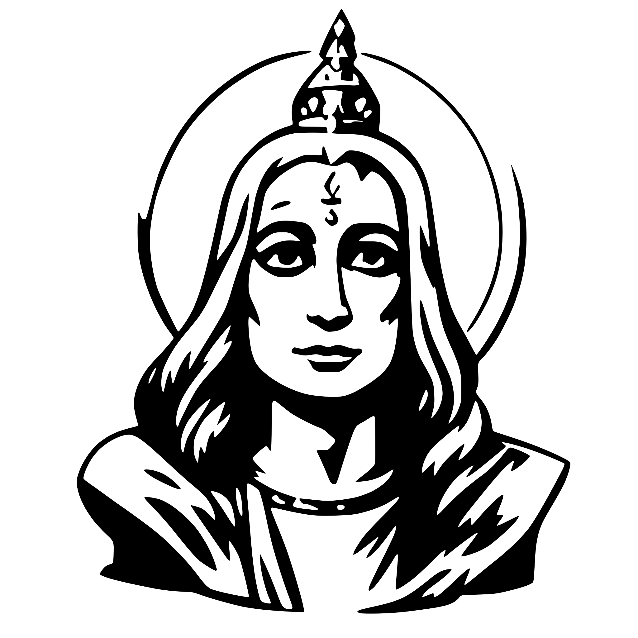 AI-generated SVG of 'god'