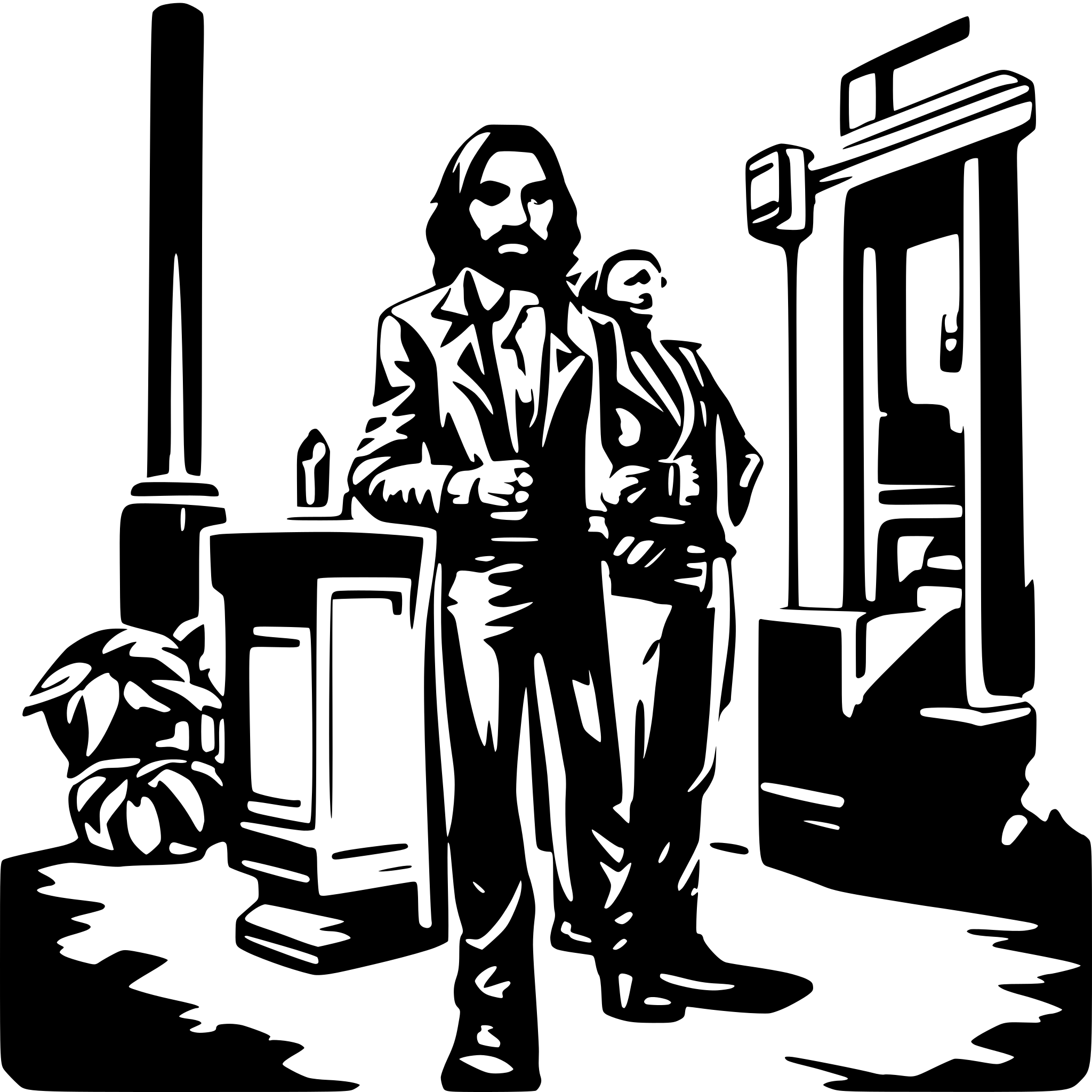 AI-generated SVG of a disco elysium