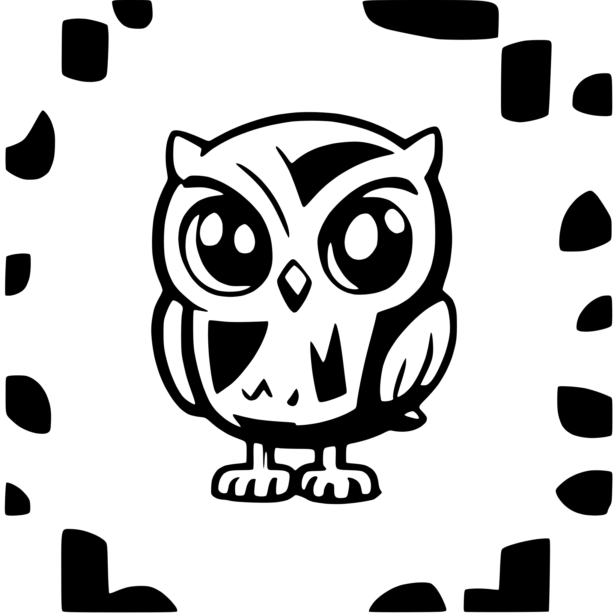 AI-generated SVG of a owl