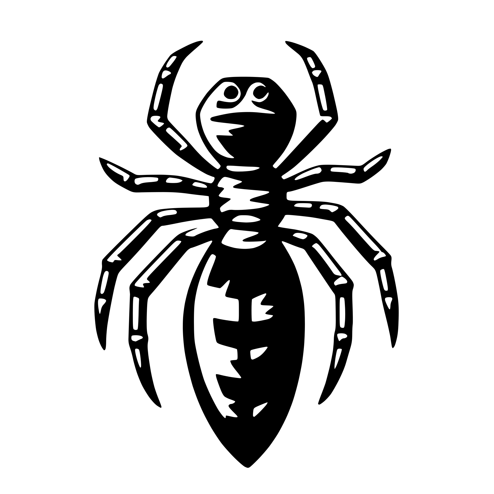 AI-generated SVG of a spider