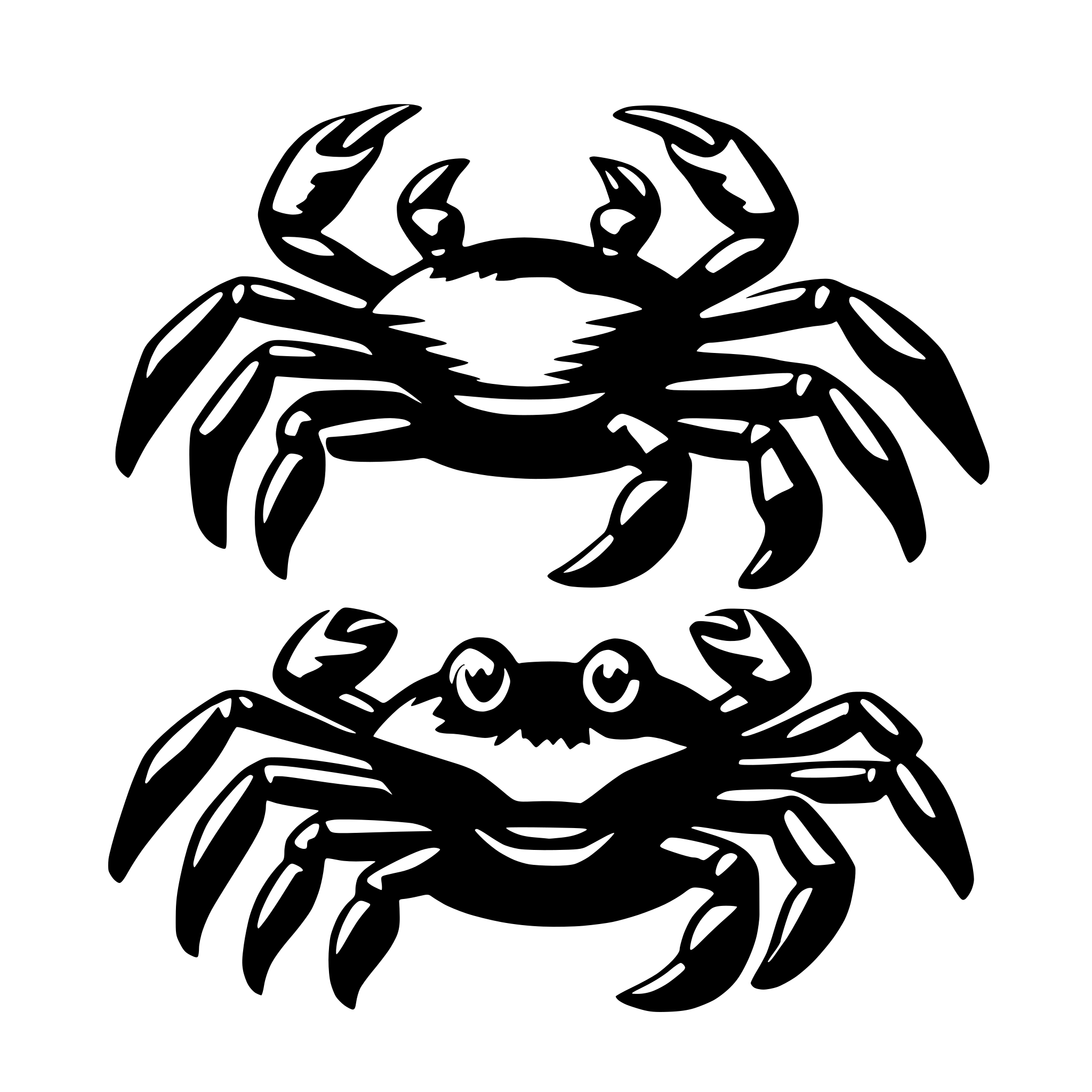 AI-generated SVG of a crabs