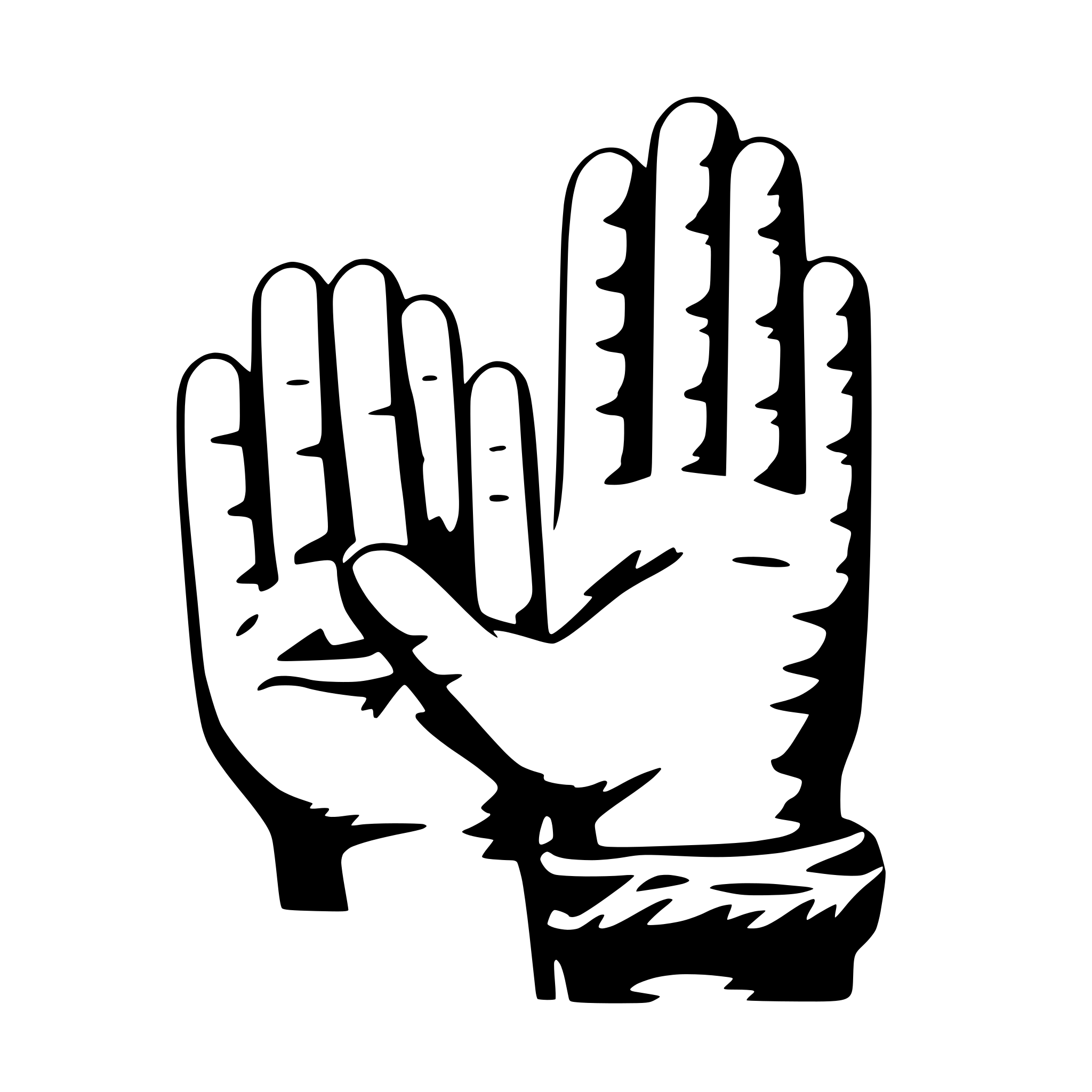 AI-generated SVG of 'childs holdig hands'