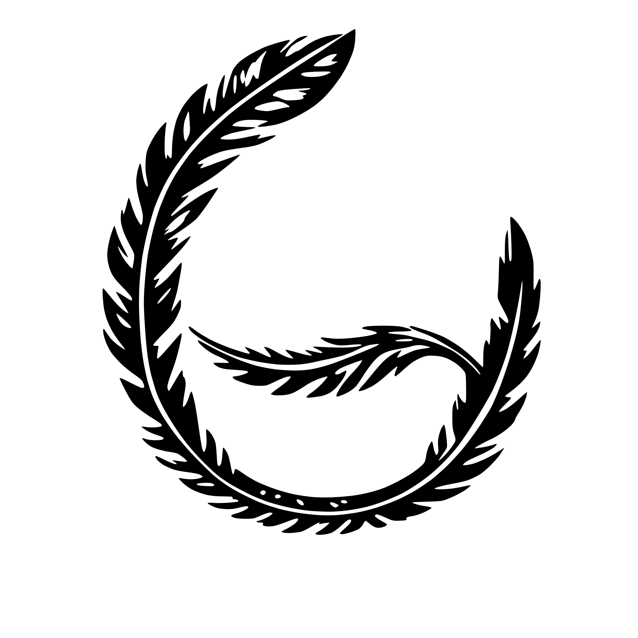 AI-generated SVG of a Infinity Symbol with Feathers: An infinity symbol adorned with delicate feathers.