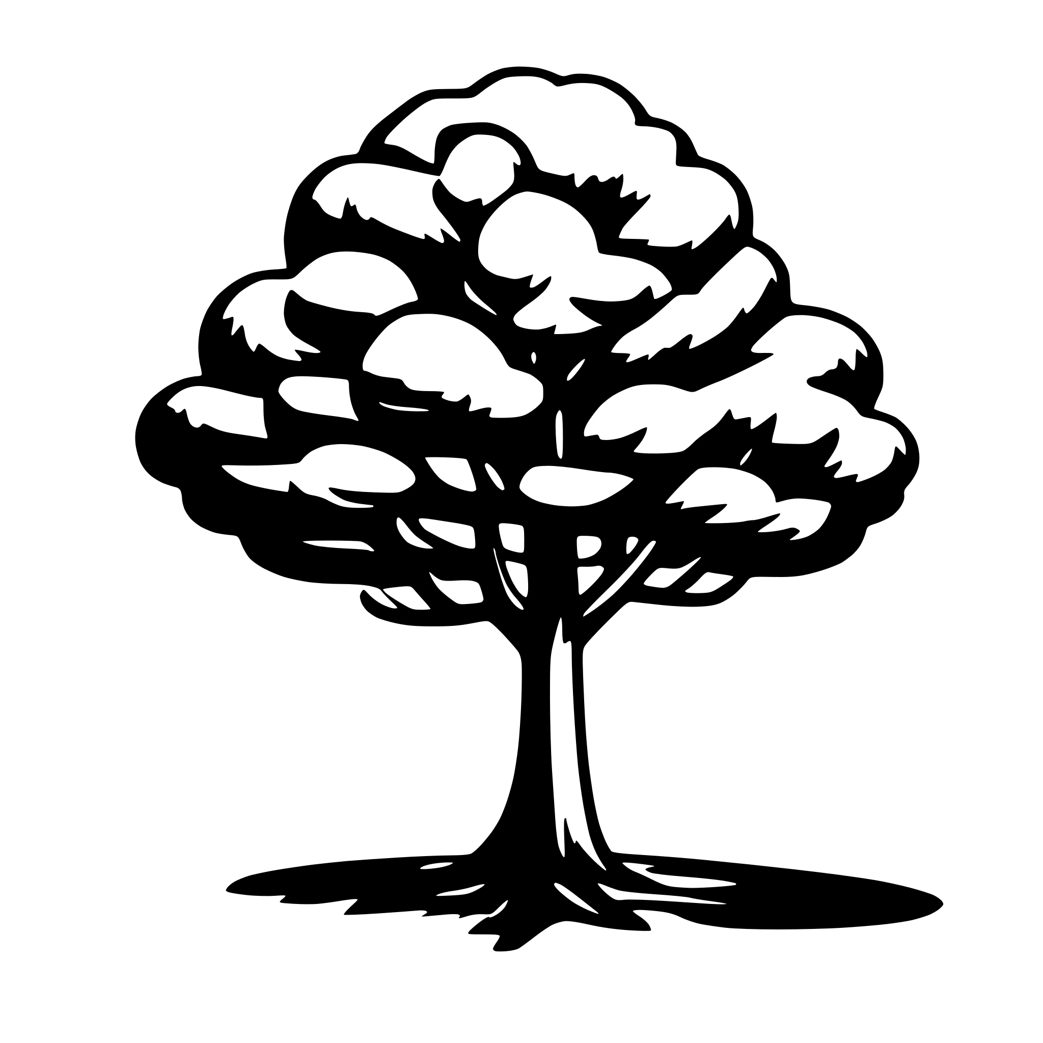 AI-generated SVG of a tree