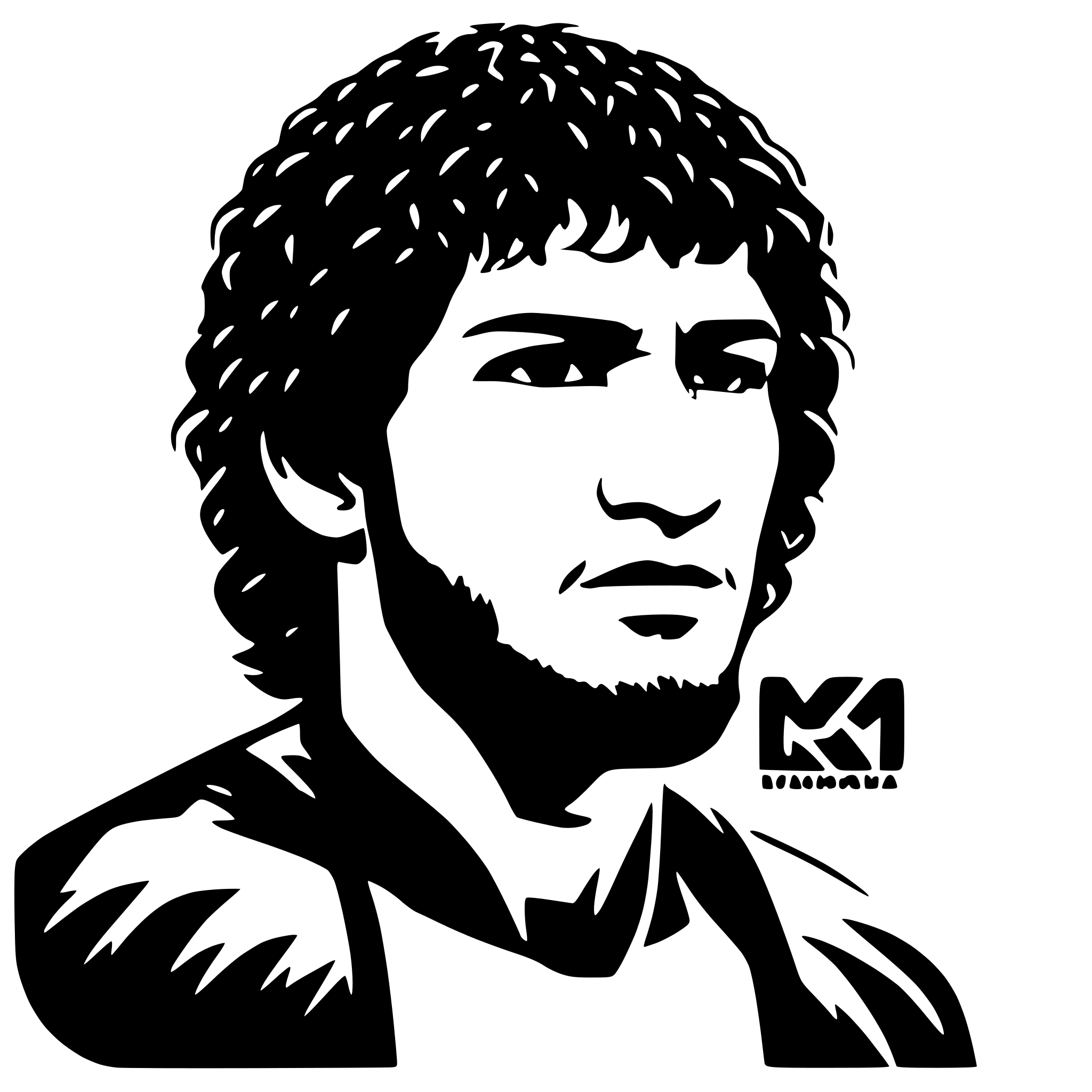 AI-generated SVG of a Khabib Nurmagamedov