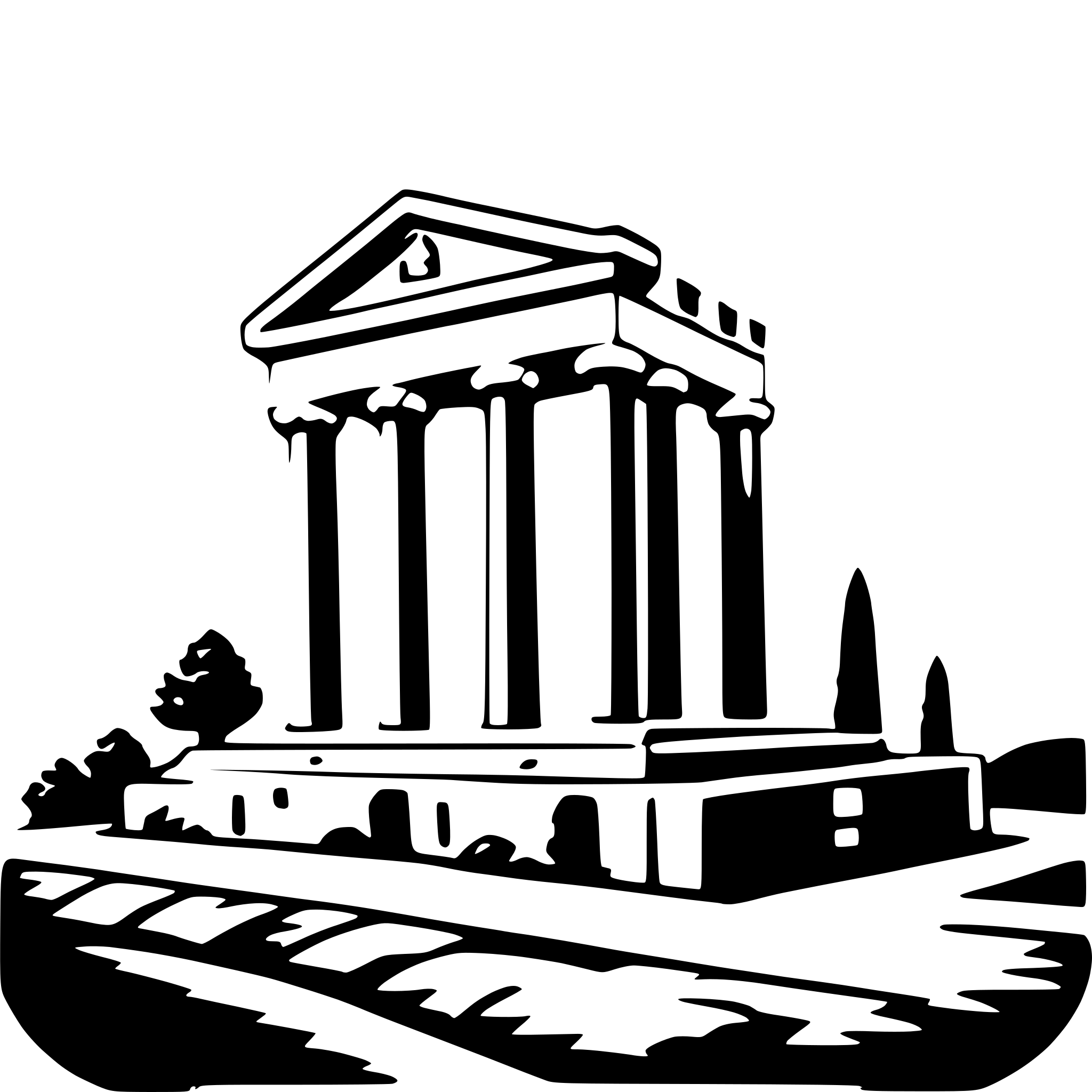 AI-generated SVG of a acropolis of athens