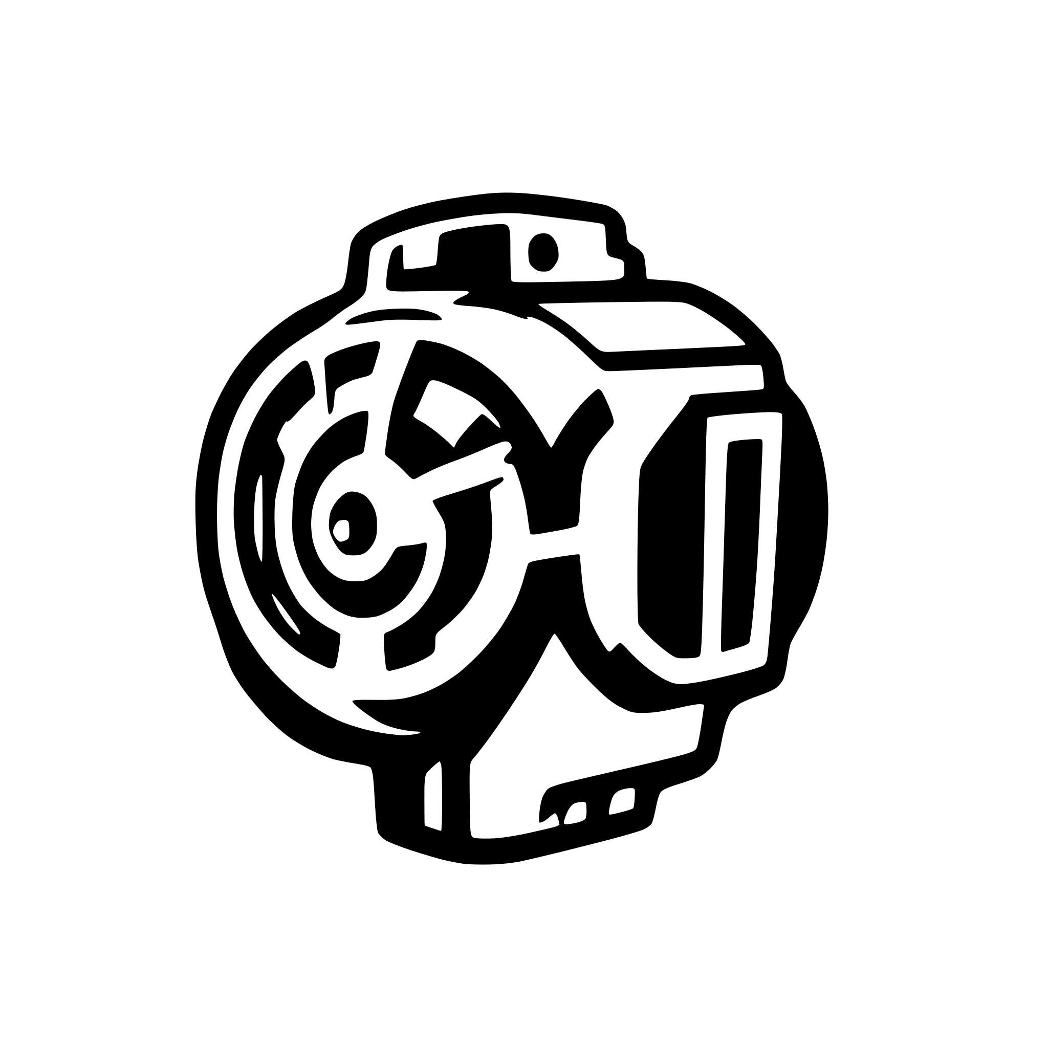 AI-generated SVG of a simple consept of motor engine