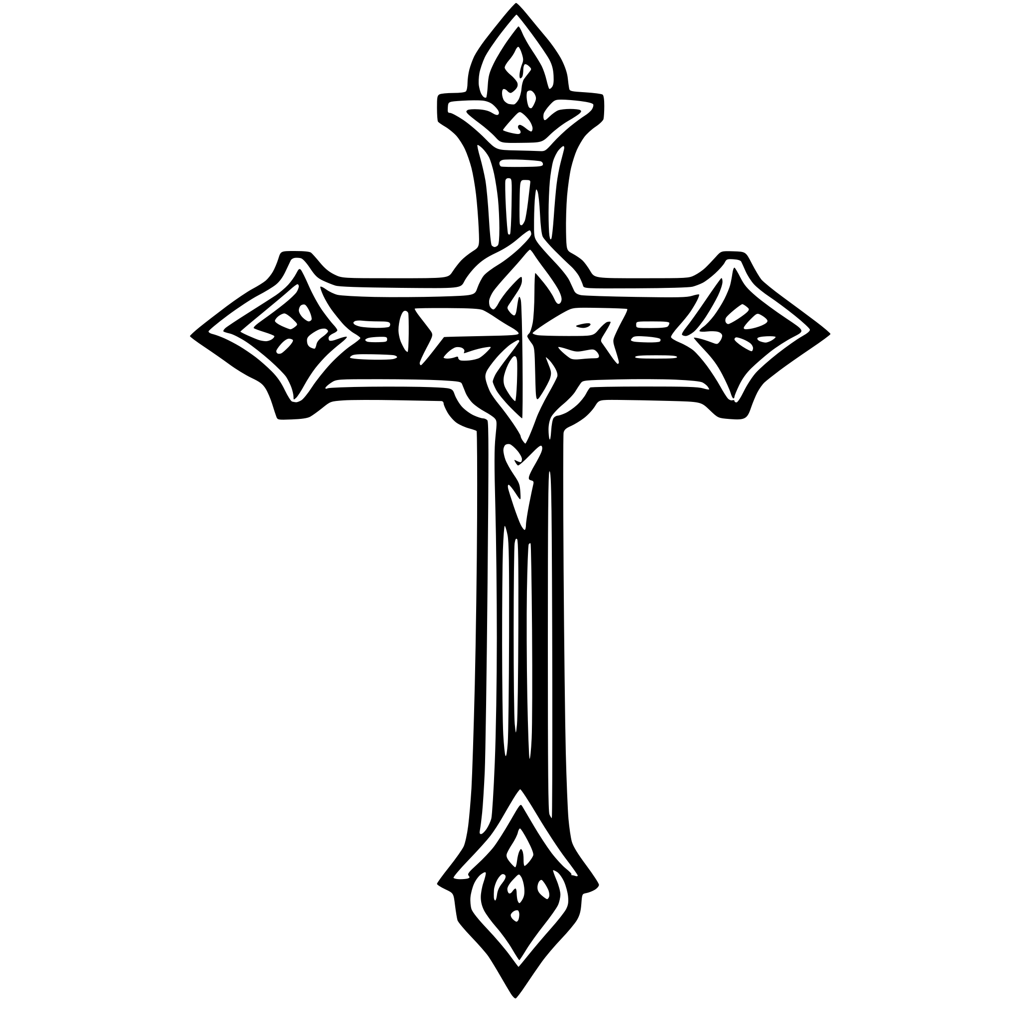 AI-generated SVG of 'Ornate Cross'