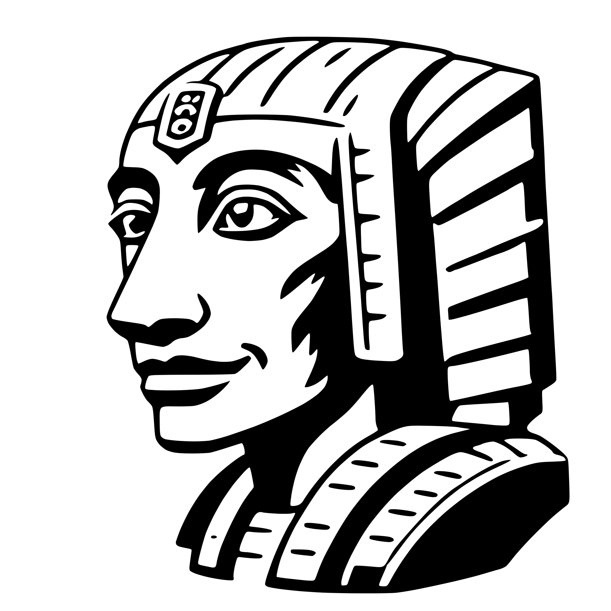 AI-generated SVG of a kukulkan