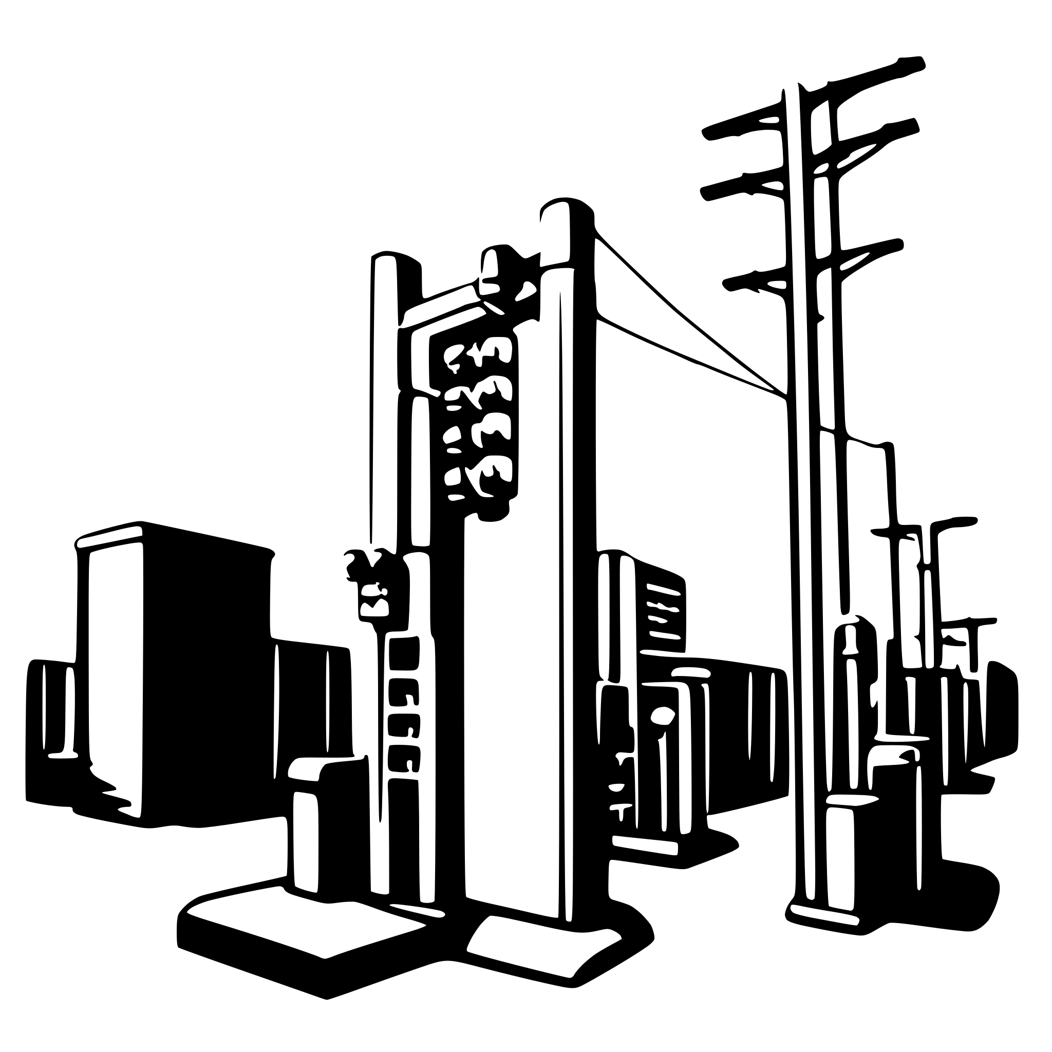 AI-generated SVG of 'substation circuit and feeder'