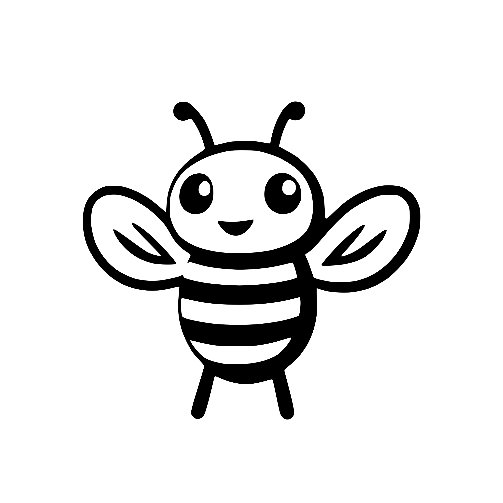 AI-generated SVG of 'Generate similar bee icon svg'