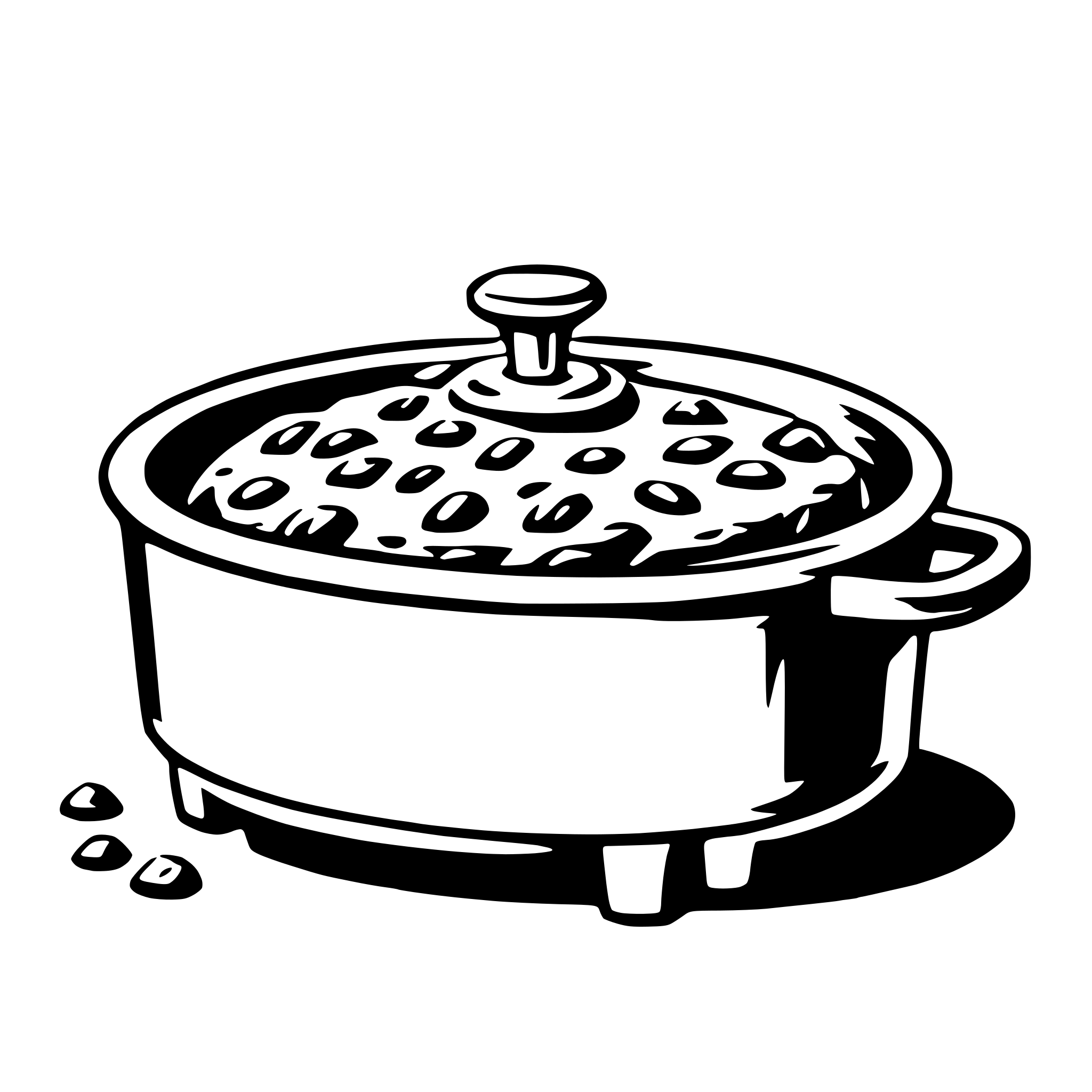 AI-generated SVG of 'casserole'