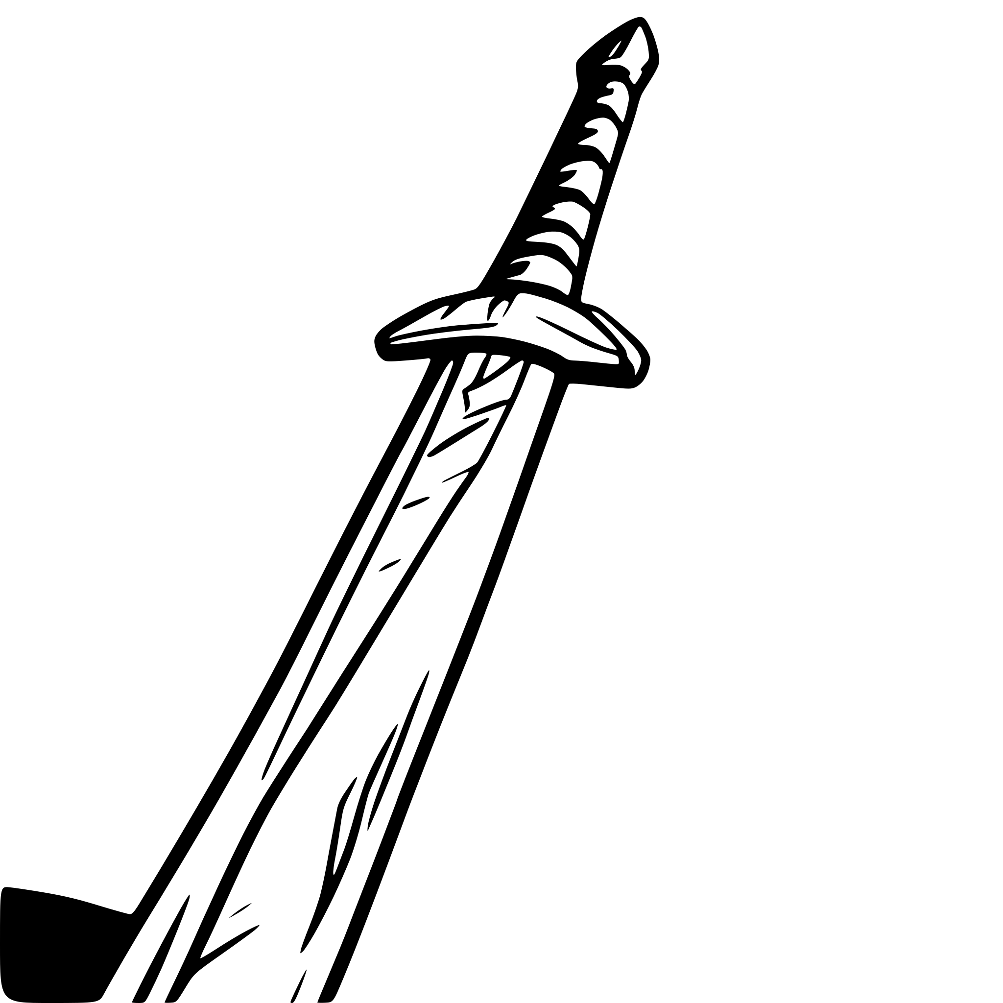 AI-generated SVG of a Witcher sword