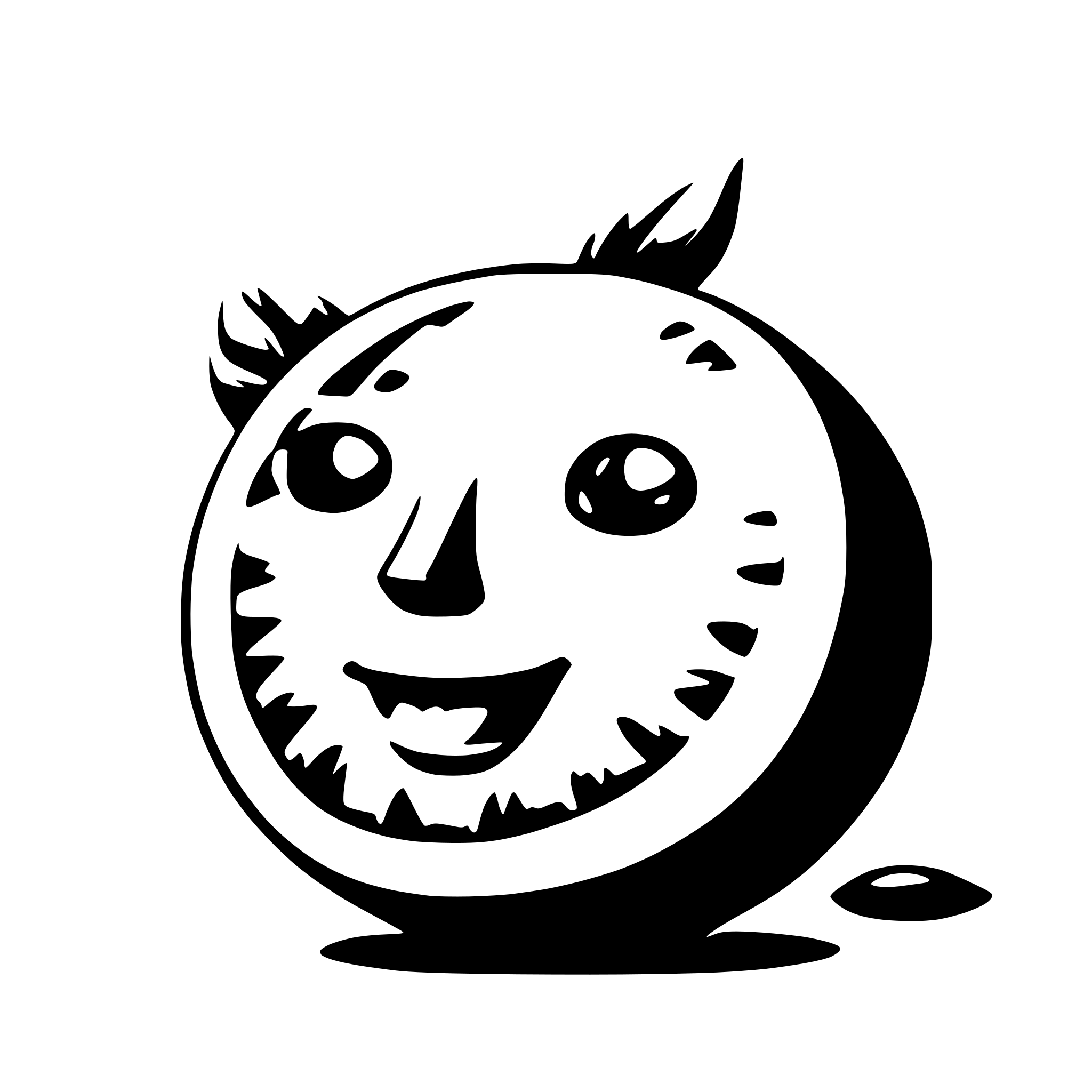 AI-generated SVG of 'lemon with face'