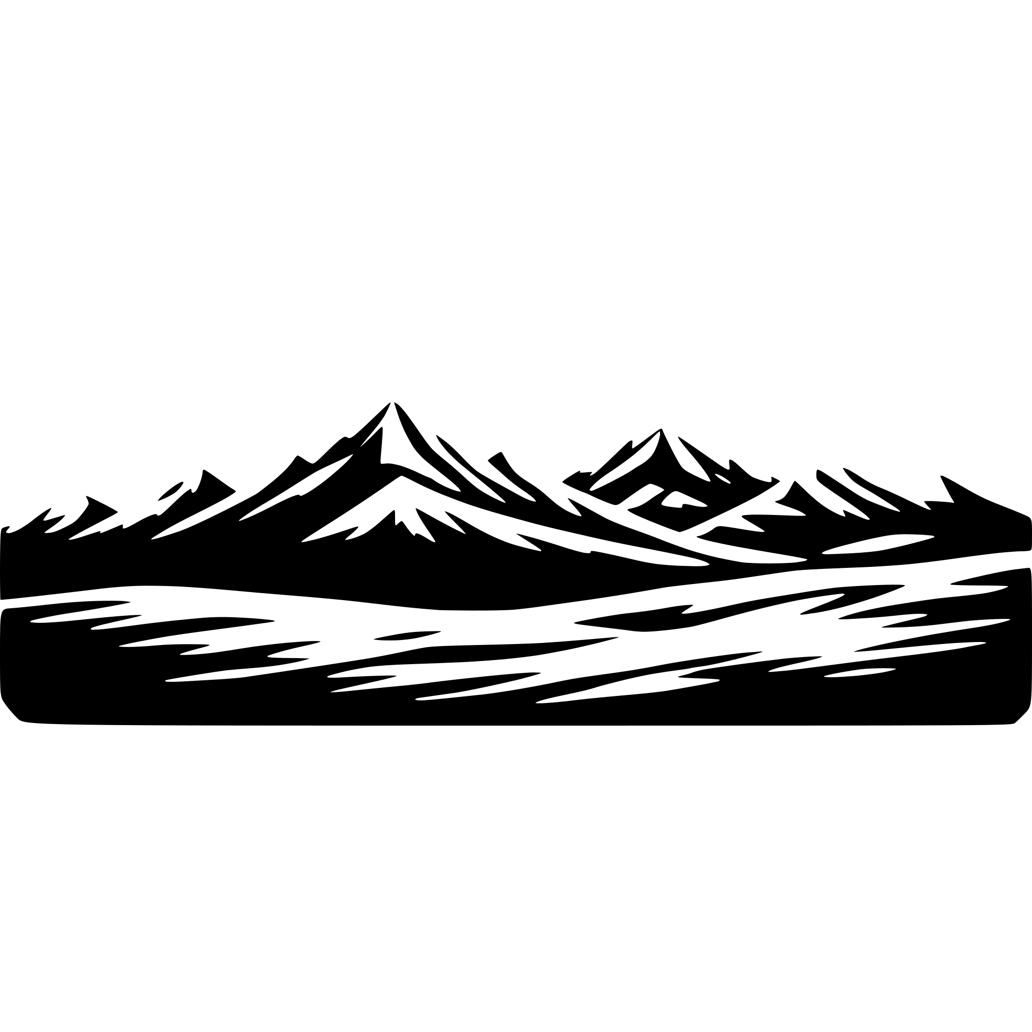 AI-generated SVG of a i need a minimalistic siluette of a mountain range that can be seen on the horizont. The range should contain at least 5 mountains next to each other in a horizontal arrangement AI-generated SVG of a i need a minimalistic siluette of a mountain range that can be seen on the horizont. The range should contain at least 5 mountains next to each other in a horizontal arrangement