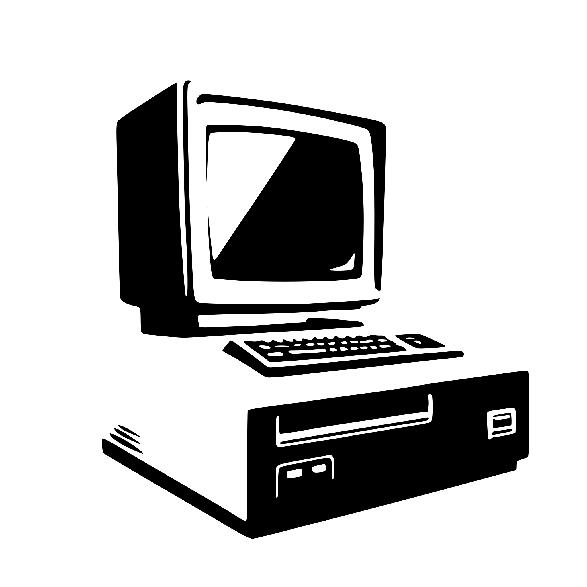 AI-generated SVG of '1980's computer'