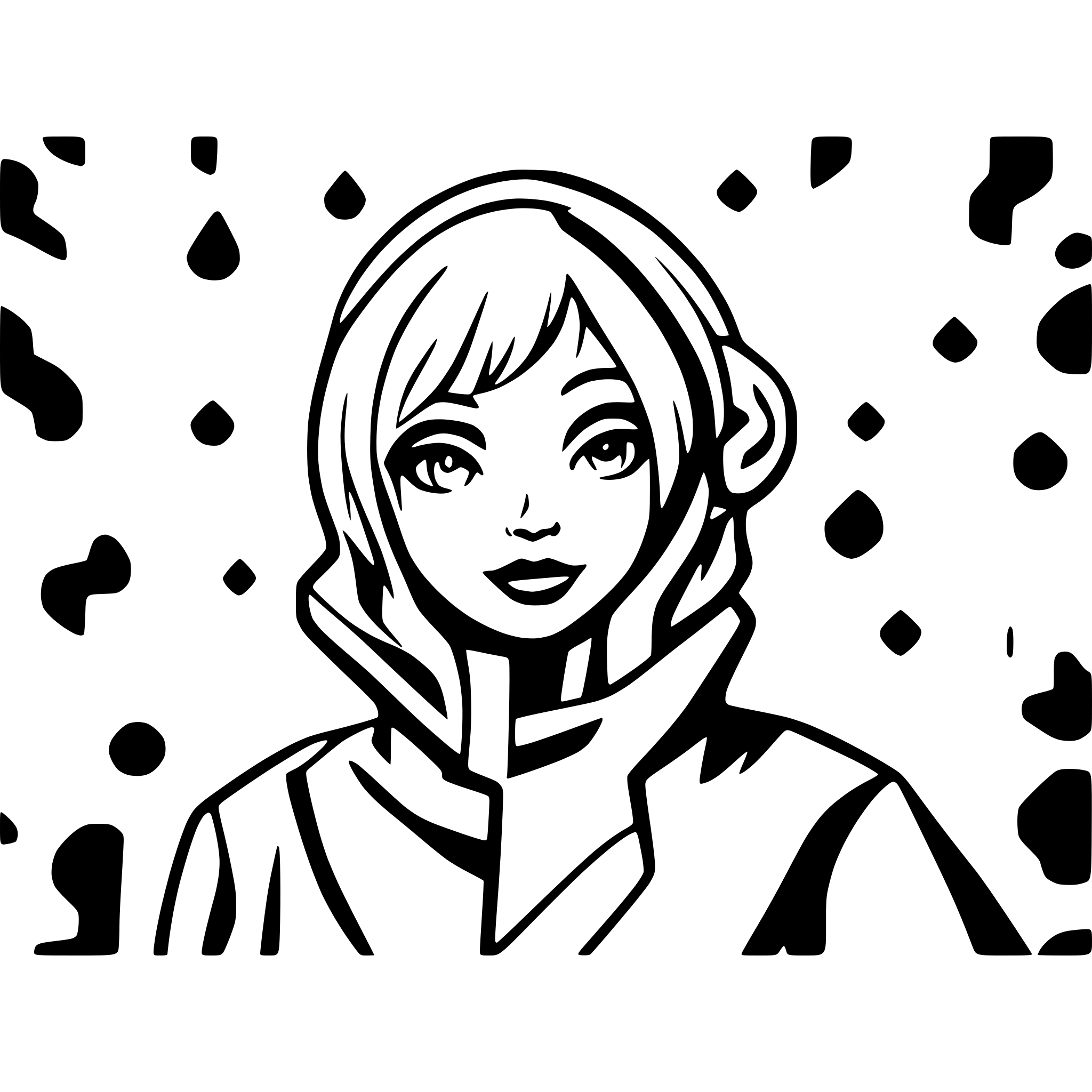 AI-generated SVG of a Futuristic sci-fi pattern