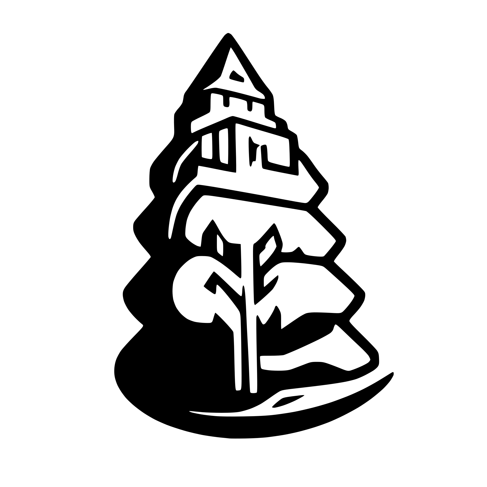 AI-generated SVG of a Design a logo that elegantly merges the form of a tall pine tree with a white castle. The tree trunk should gradually blend into the castle’s base, with the tree branches resembling the castle’s towers and turrets. Use minimalistic lines and a clean, modern look. The castle should appear sturdy but light, giving a sense of strength and serenity. Very minimalistic.
