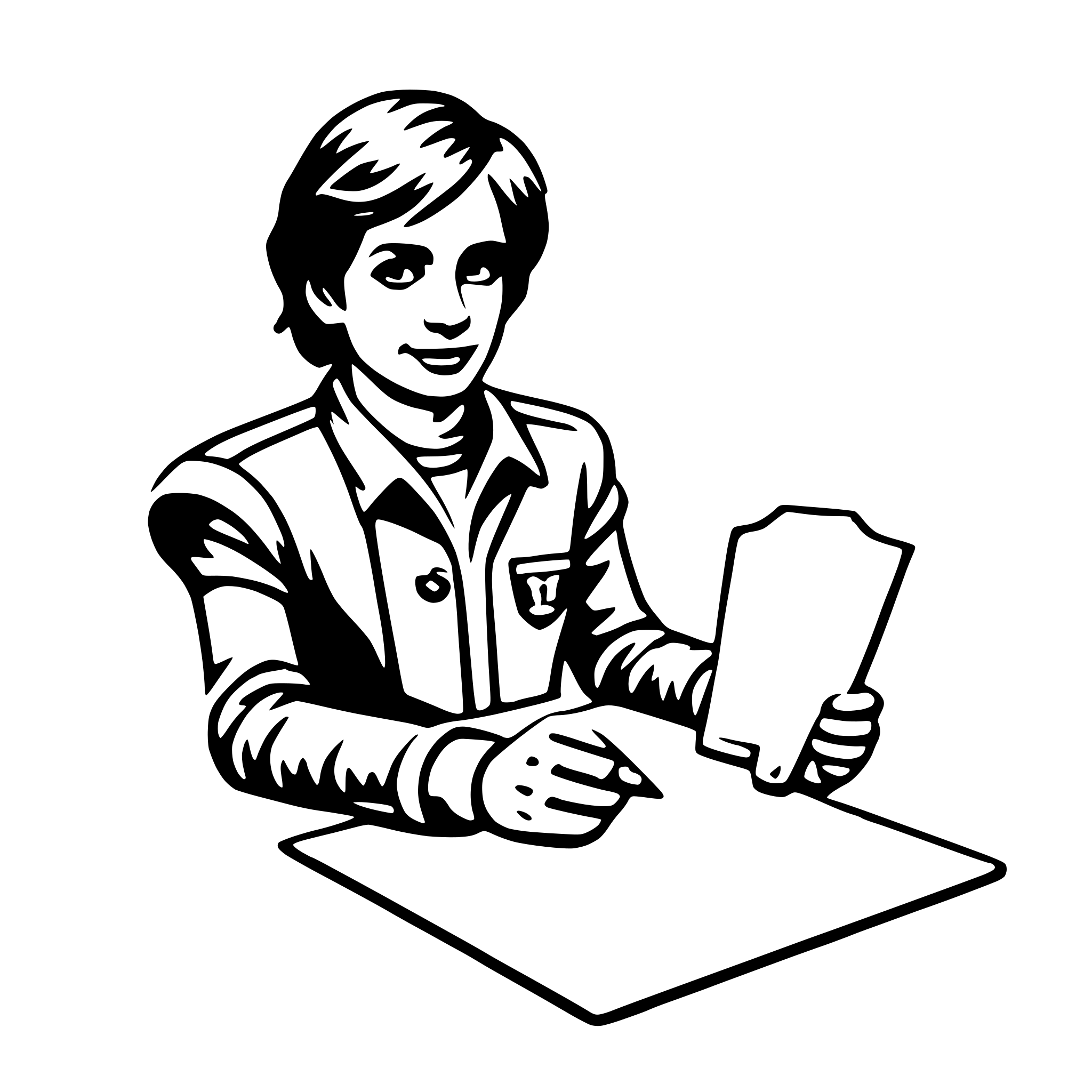 AI-generated SVG of 'cartographer'