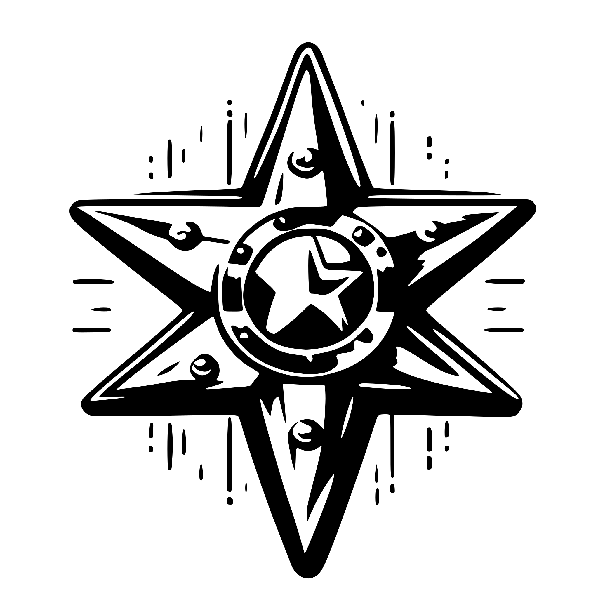 AI-generated SVG of a ai star