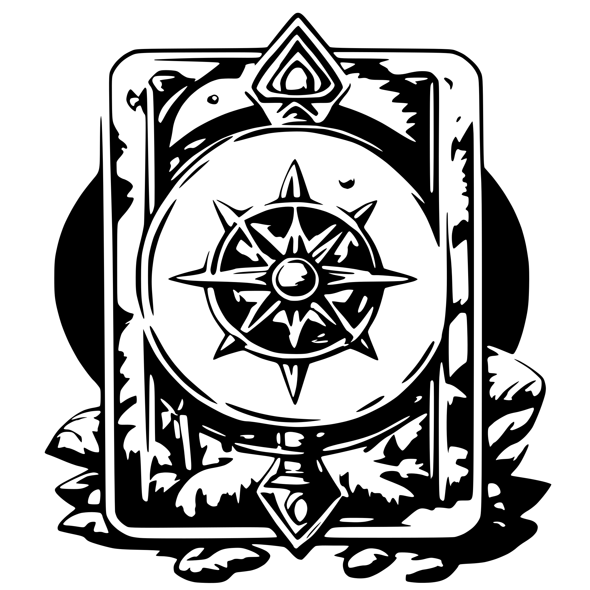 AI-generated SVG of a tarot
