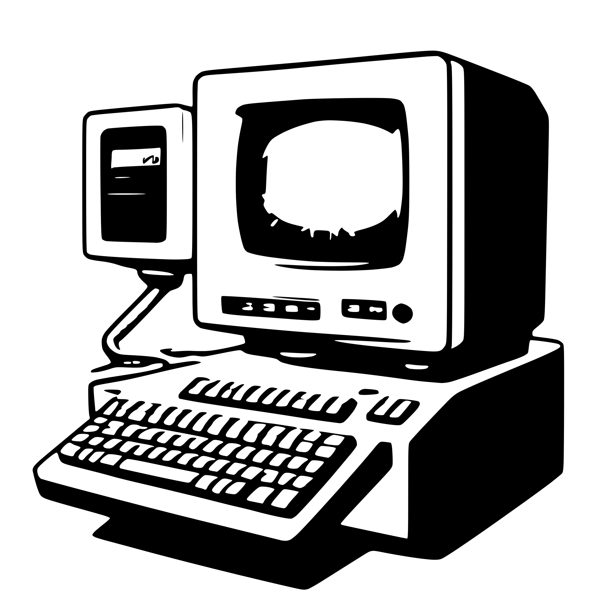 AI-generated SVG of '1980's computer'