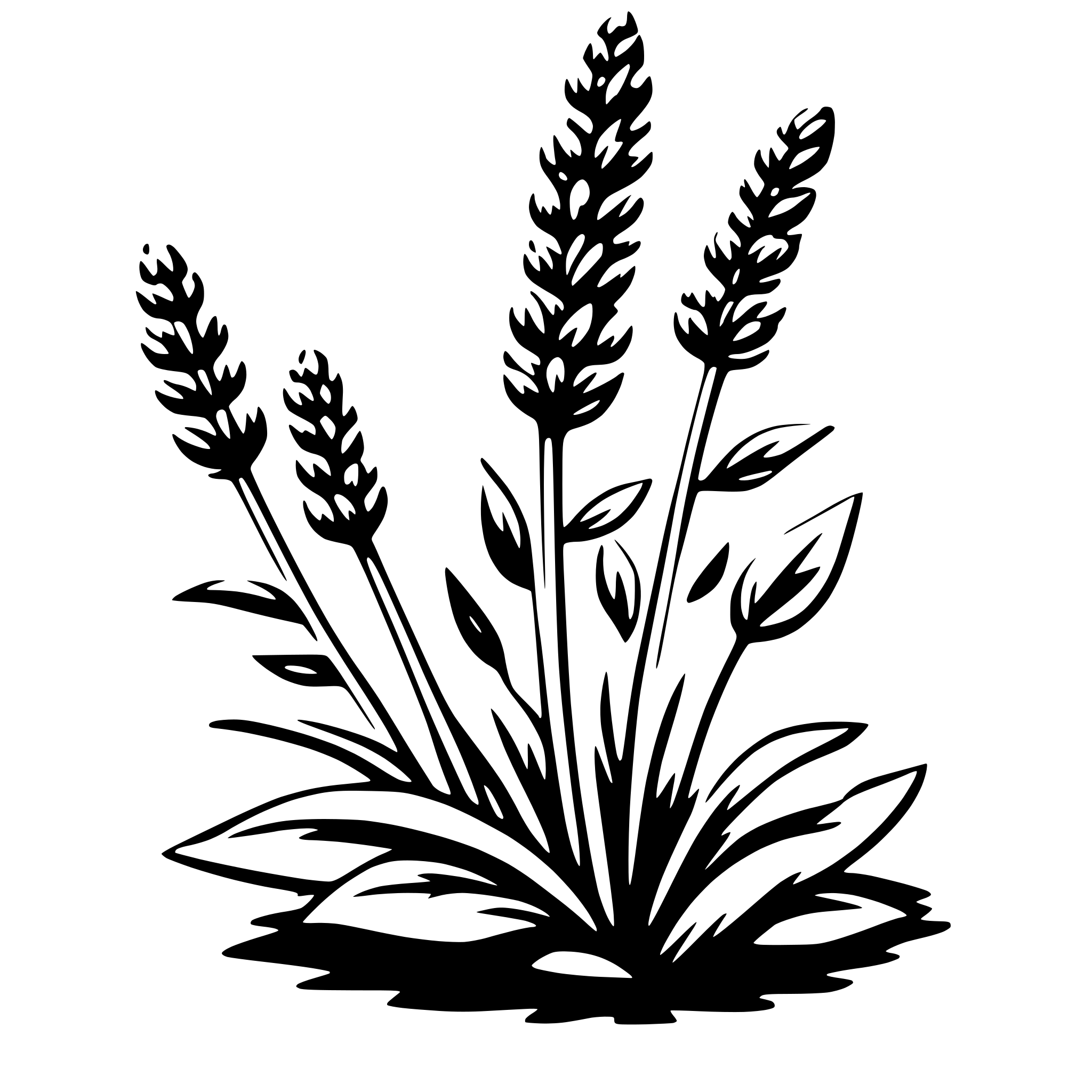 AI-generated SVG of a lavender
