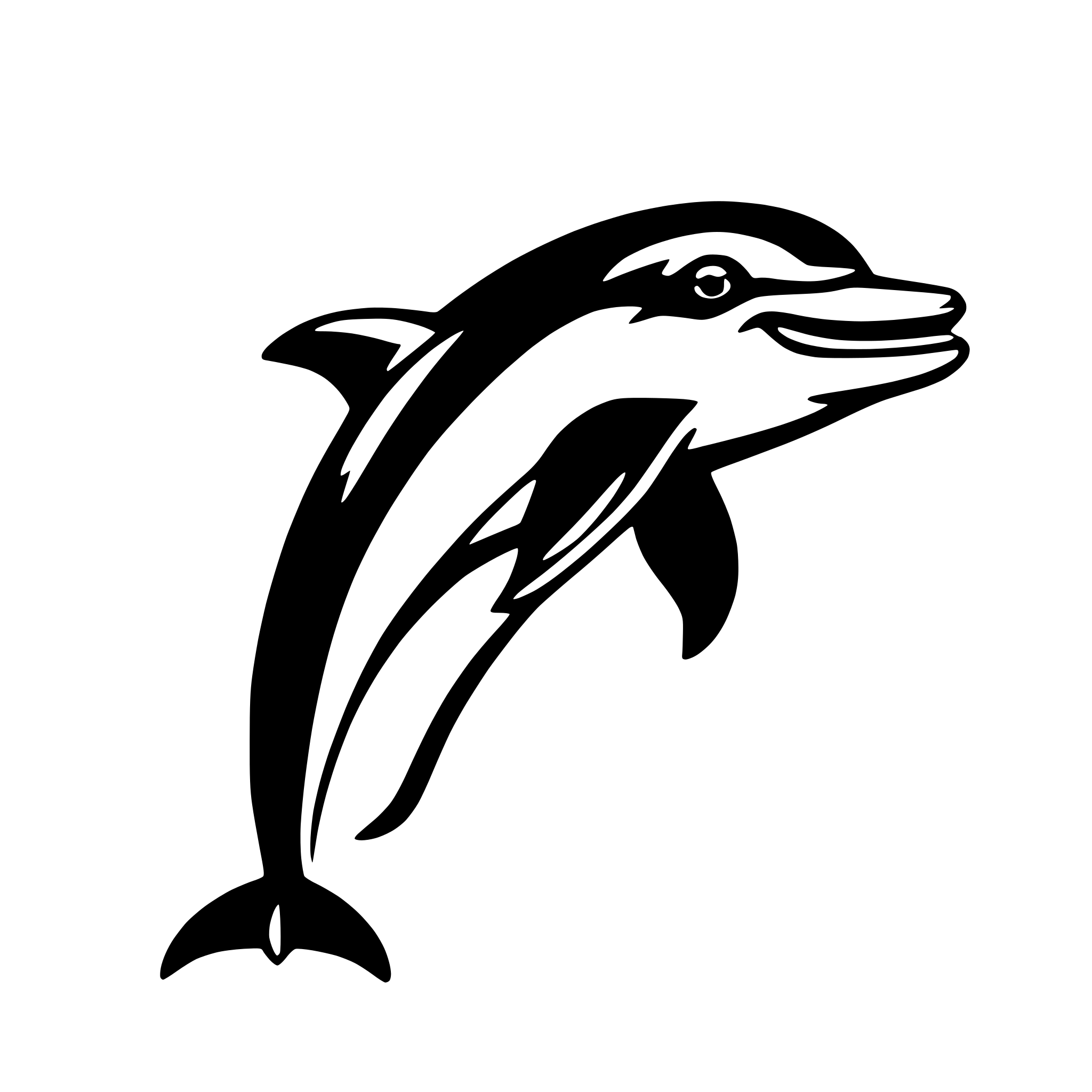 AI-generated SVG of a dolphin