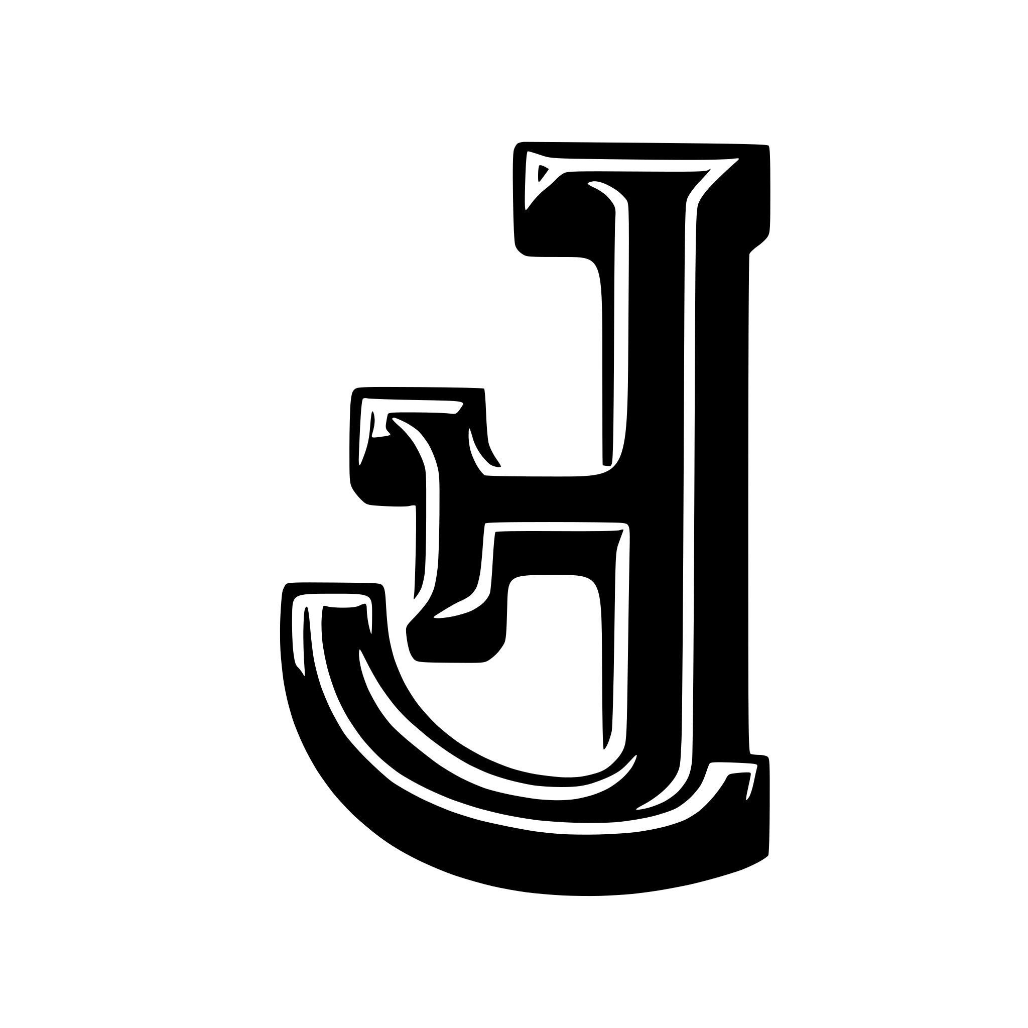AI-generated SVG of a letter J