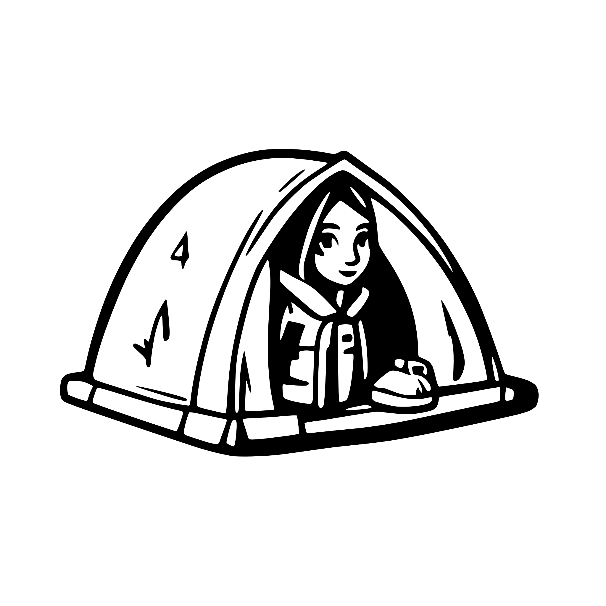 AI-generated SVG of a A homeless tent