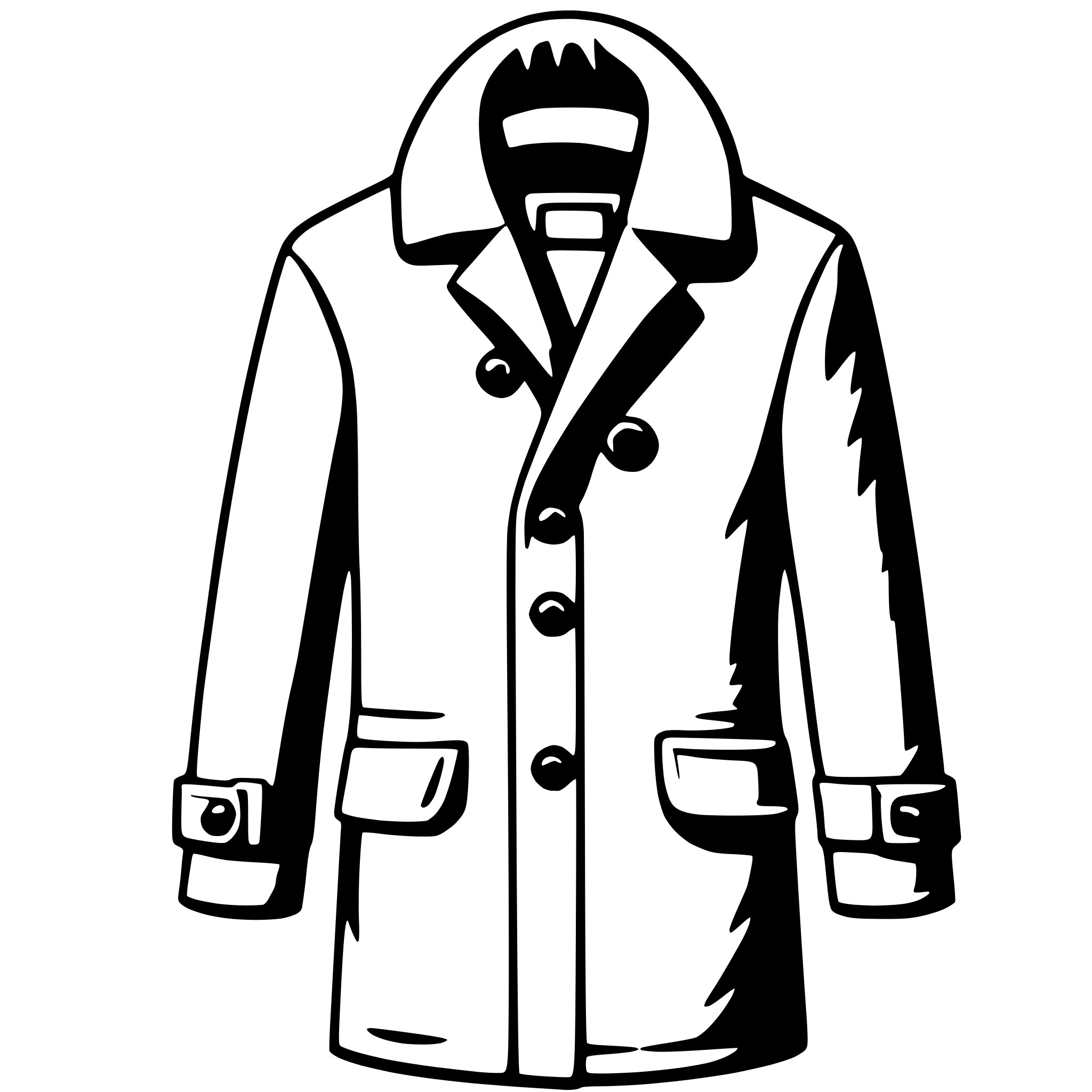 AI-generated SVG of a coat