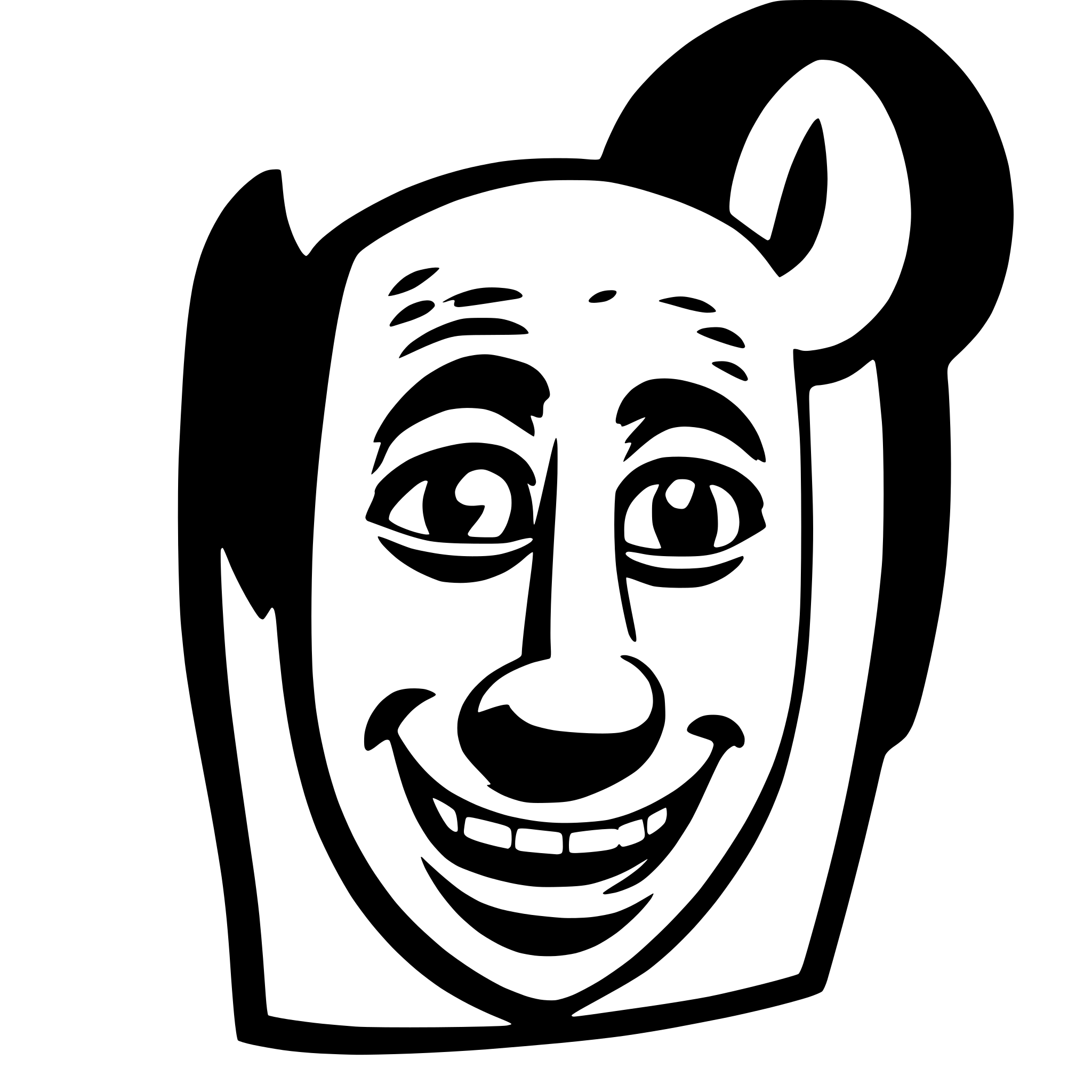 AI-generated SVG of 'a rectangle with shrek ears'