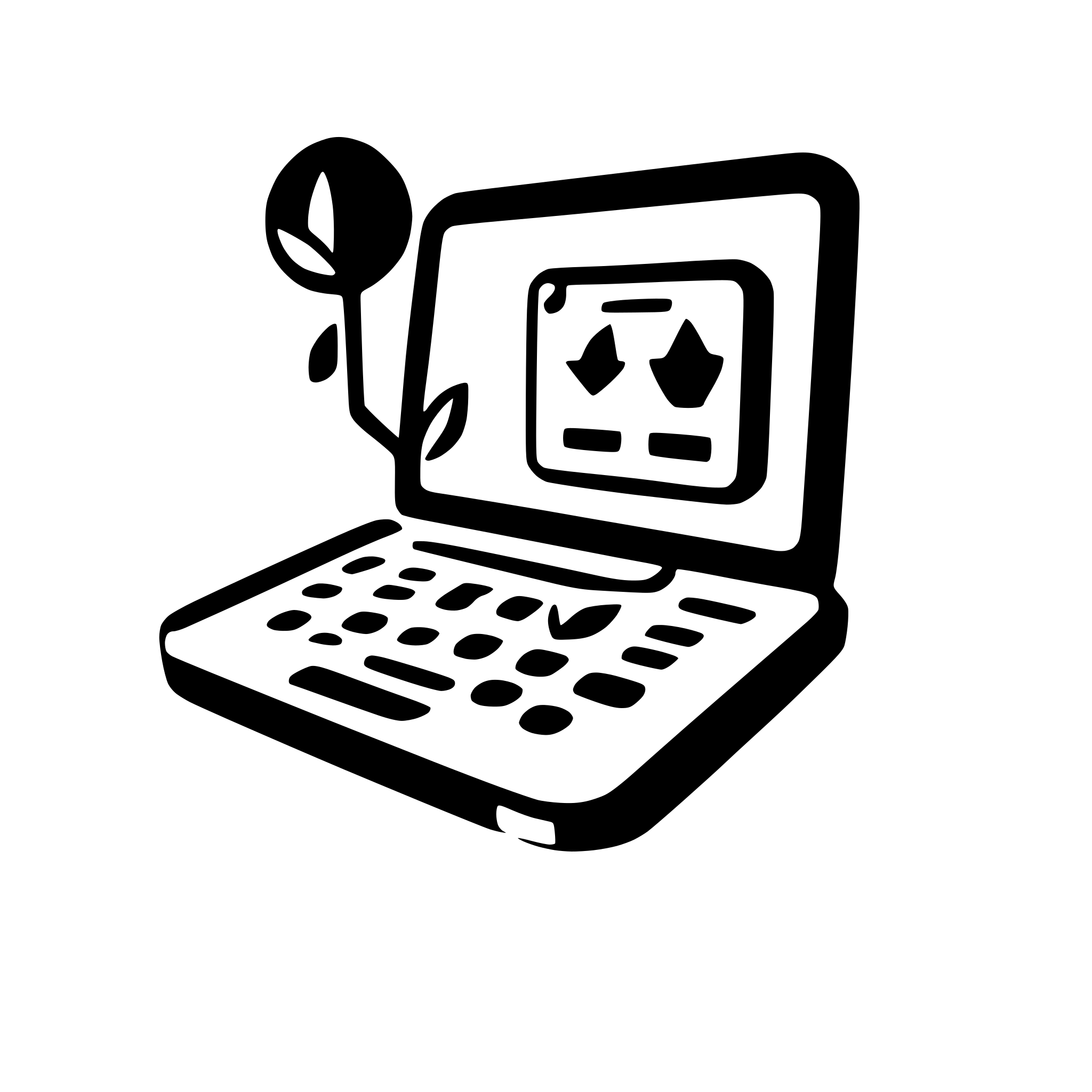 AI-generated SVG of a laptop as input of a flowchart