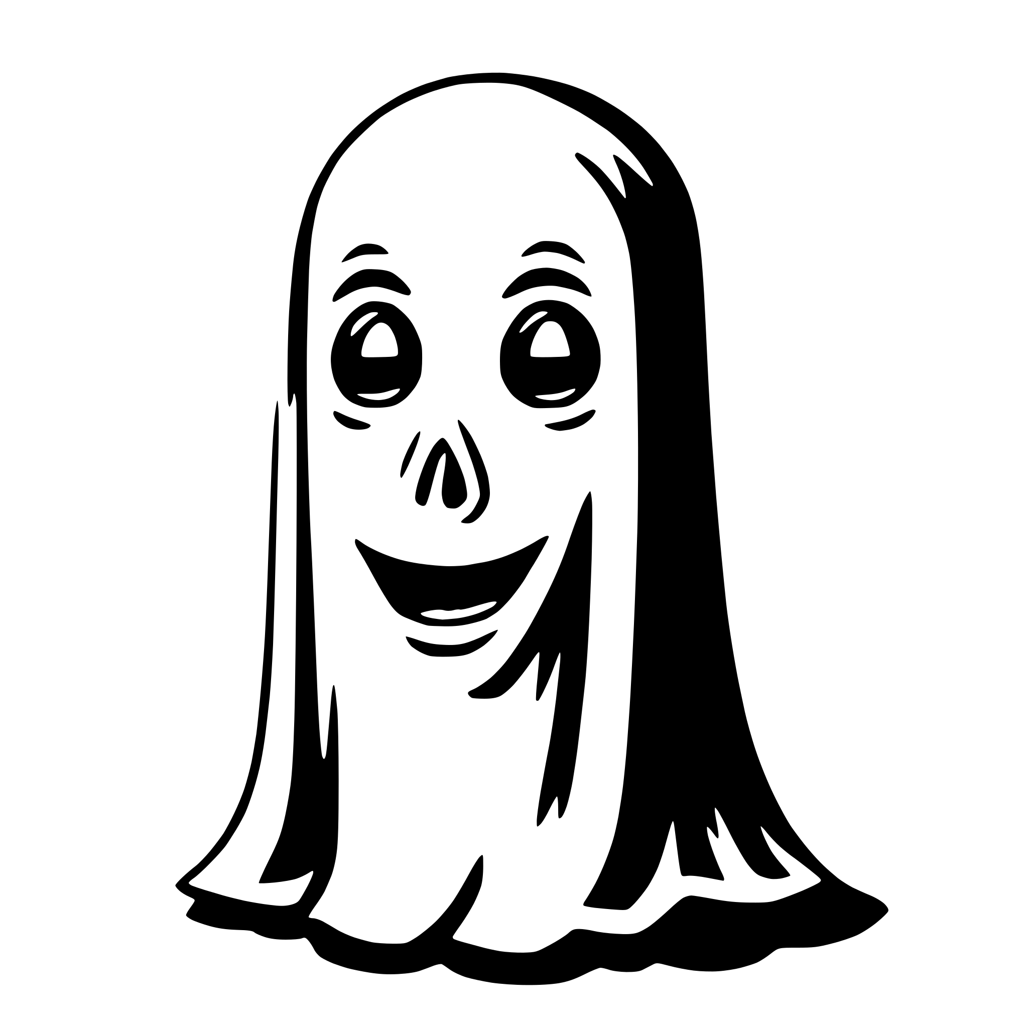 AI-generated SVG of a ghost