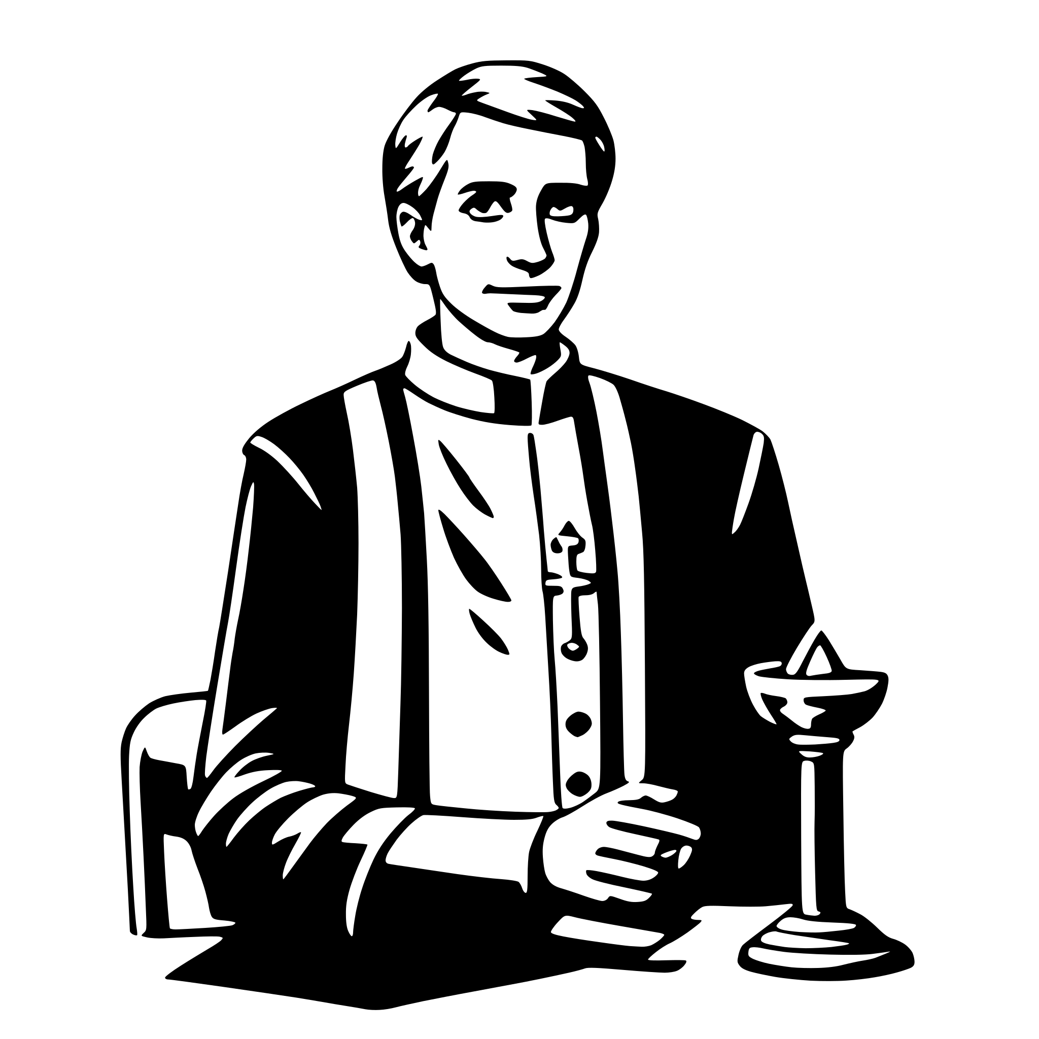 AI-generated SVG of a clergy