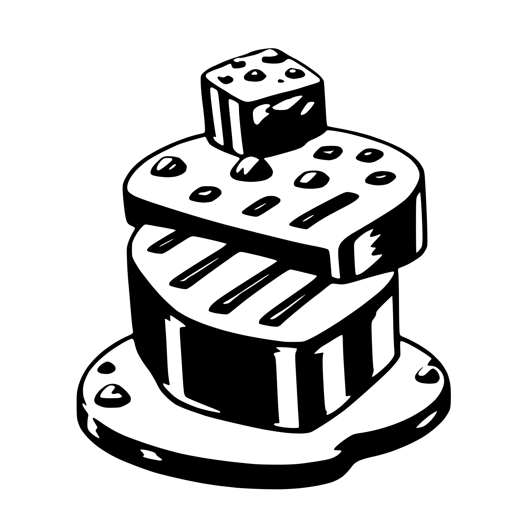 AI-generated SVG of a toffee