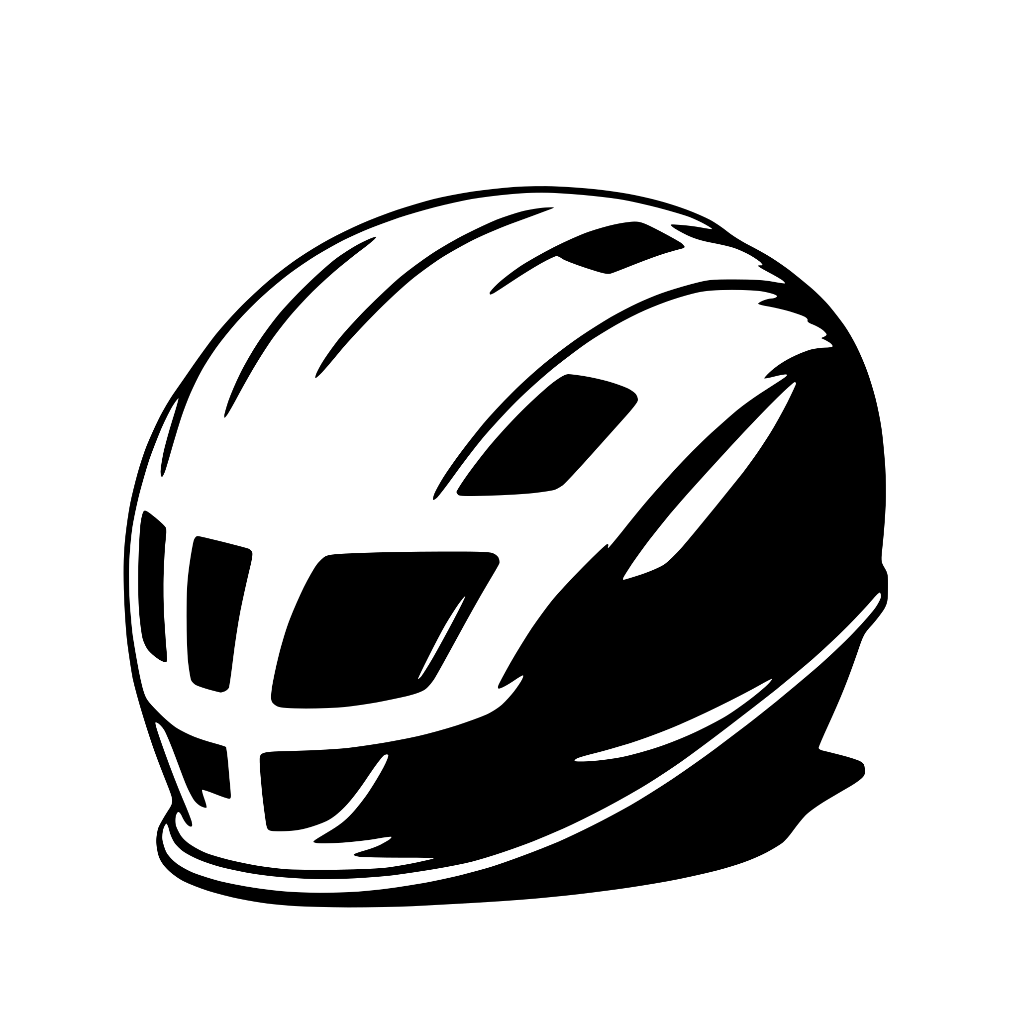 AI-generated SVG of a bicycle helmet