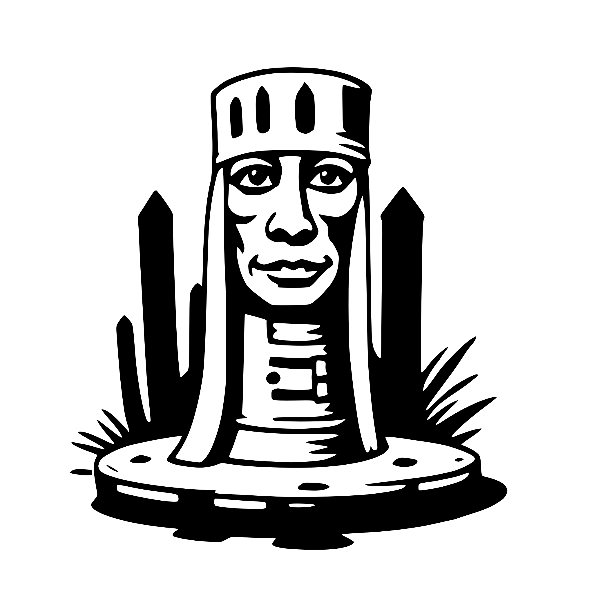 AI-generated SVG of a legba