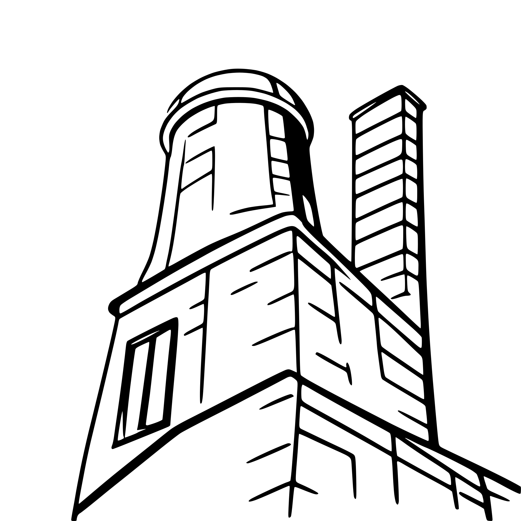 AI-generated SVG of 'factory slant roof chimney'