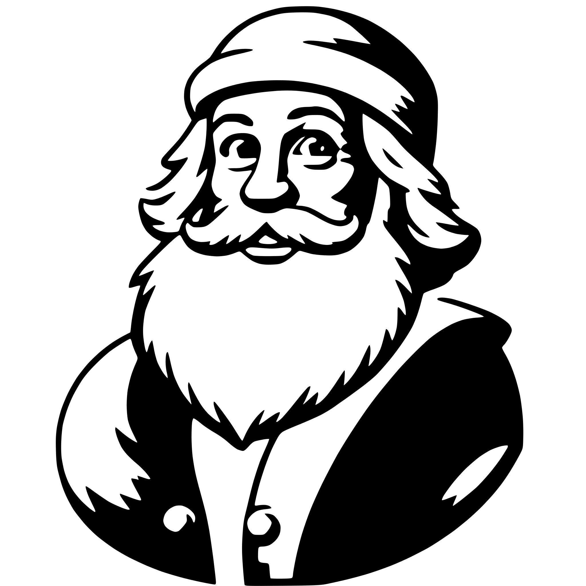 AI-generated SVG of 'santa claus'