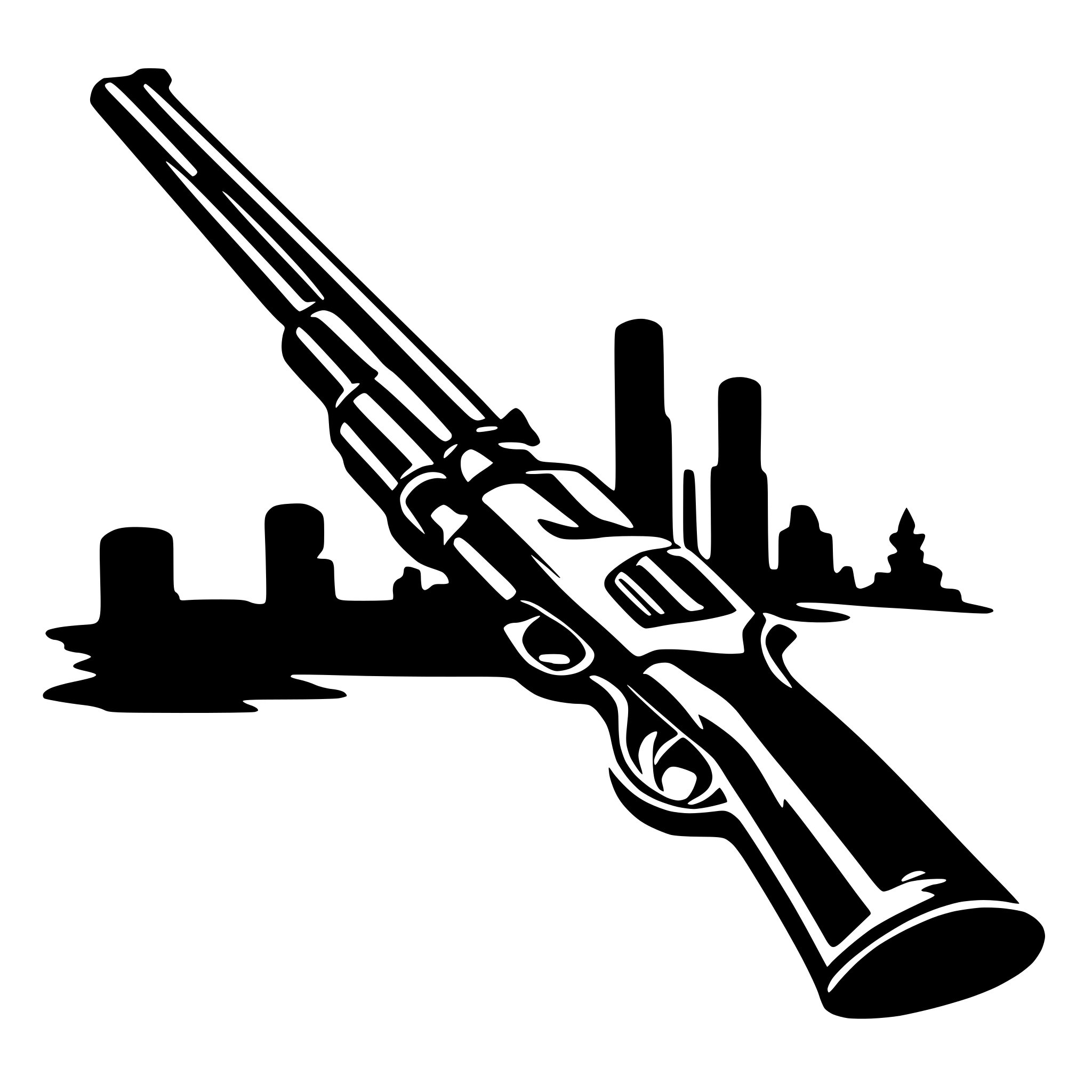 AI-generated SVG of 'shotgun western'