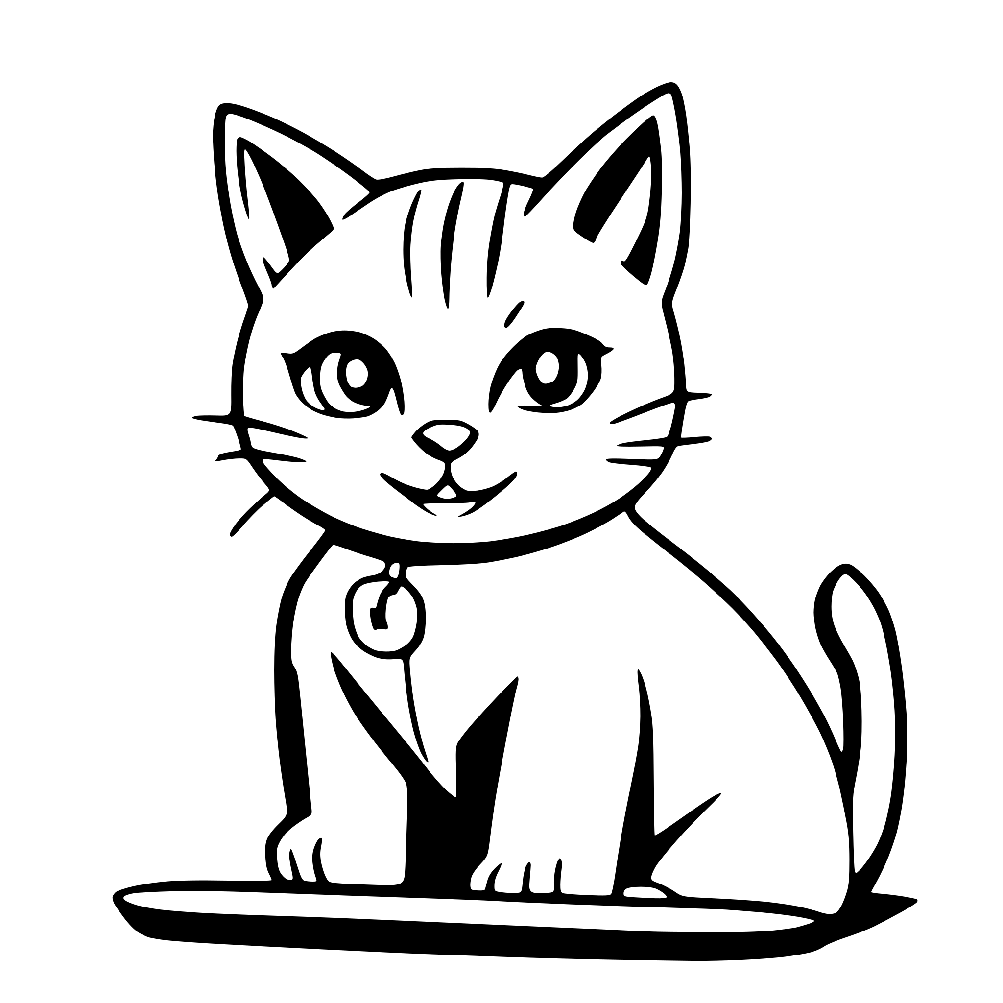 AI-generated SVG of 'Profesional cat'