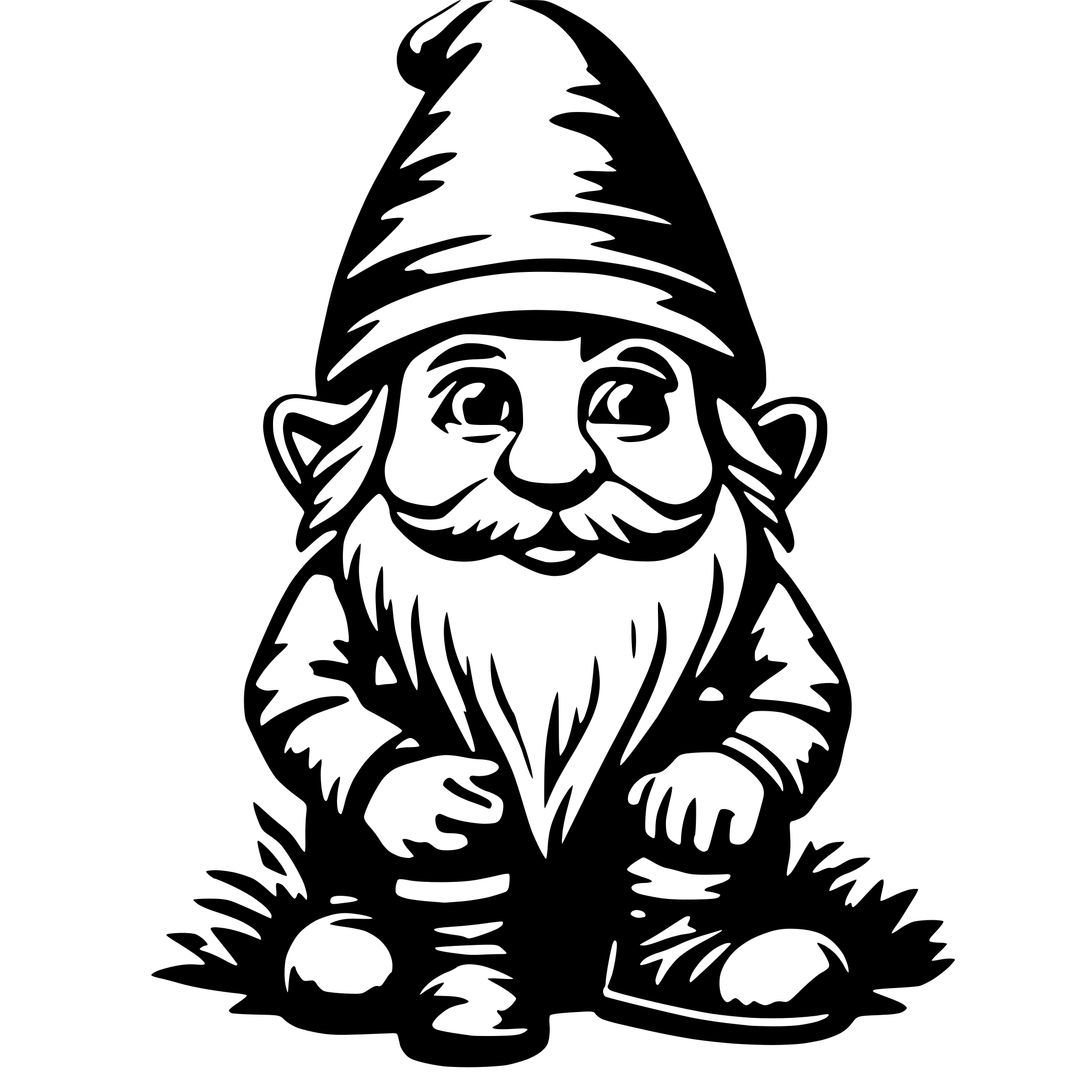 AI-generated SVG of 'a gnome'