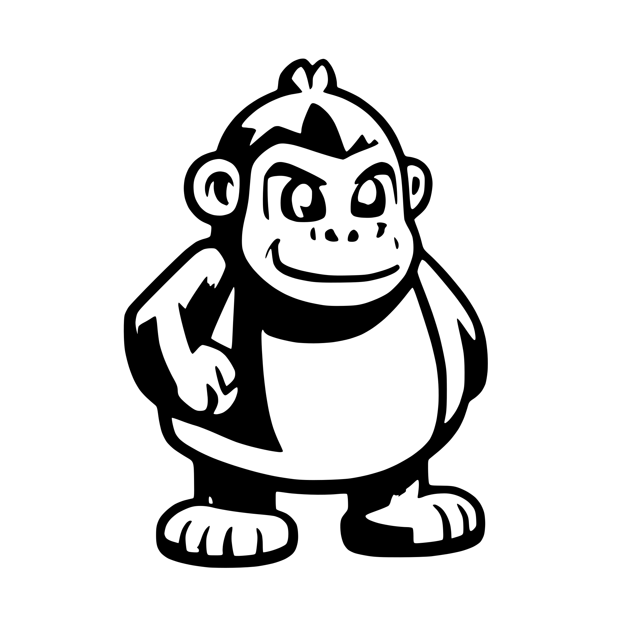 AI-generated SVG of a Gorilla