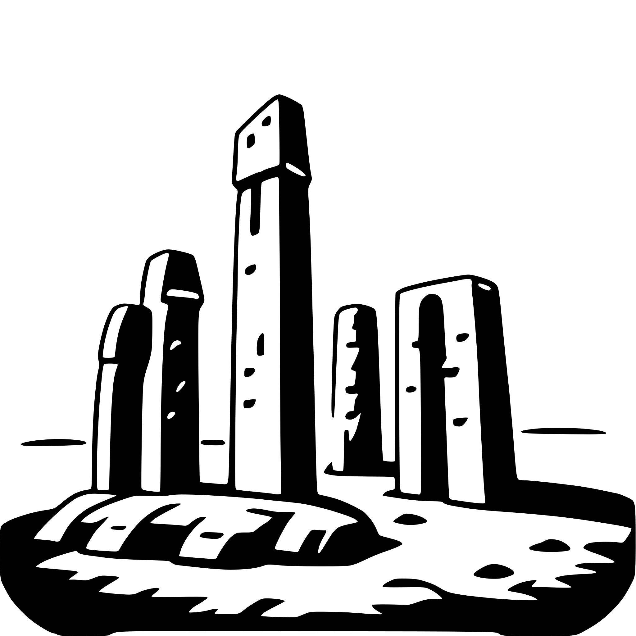 AI-generated SVG of 'stonehenge'