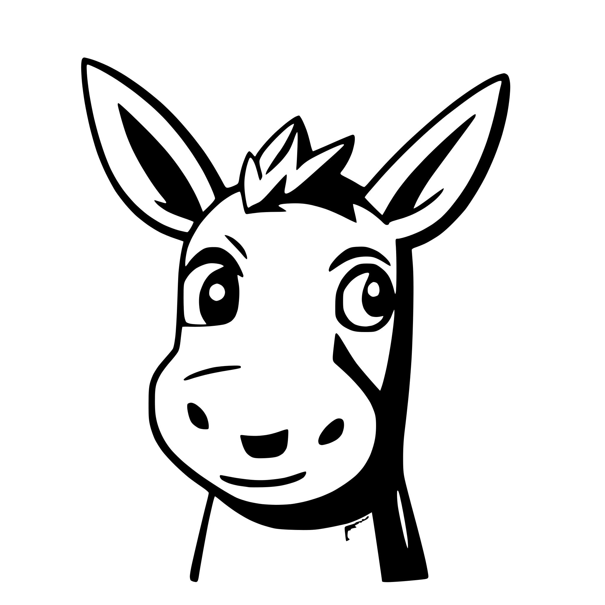 AI-generated SVG of 'painting donkey'